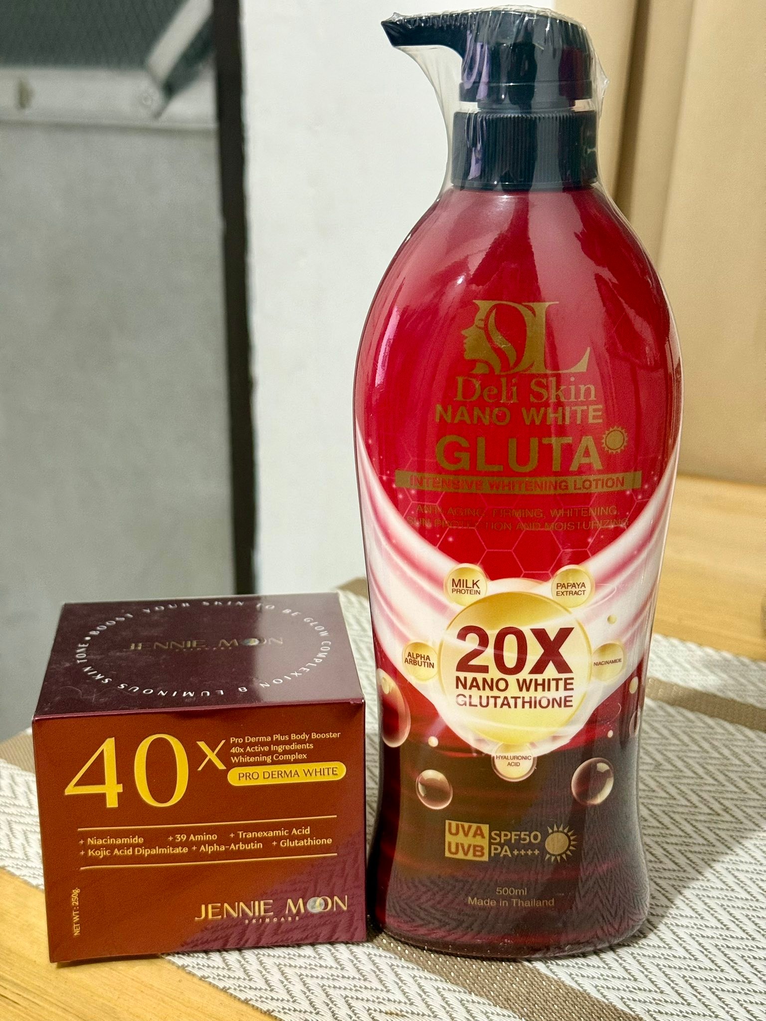 Deli Skin Nano White Gluta 50X & Alada Dewy Gluta Soap now