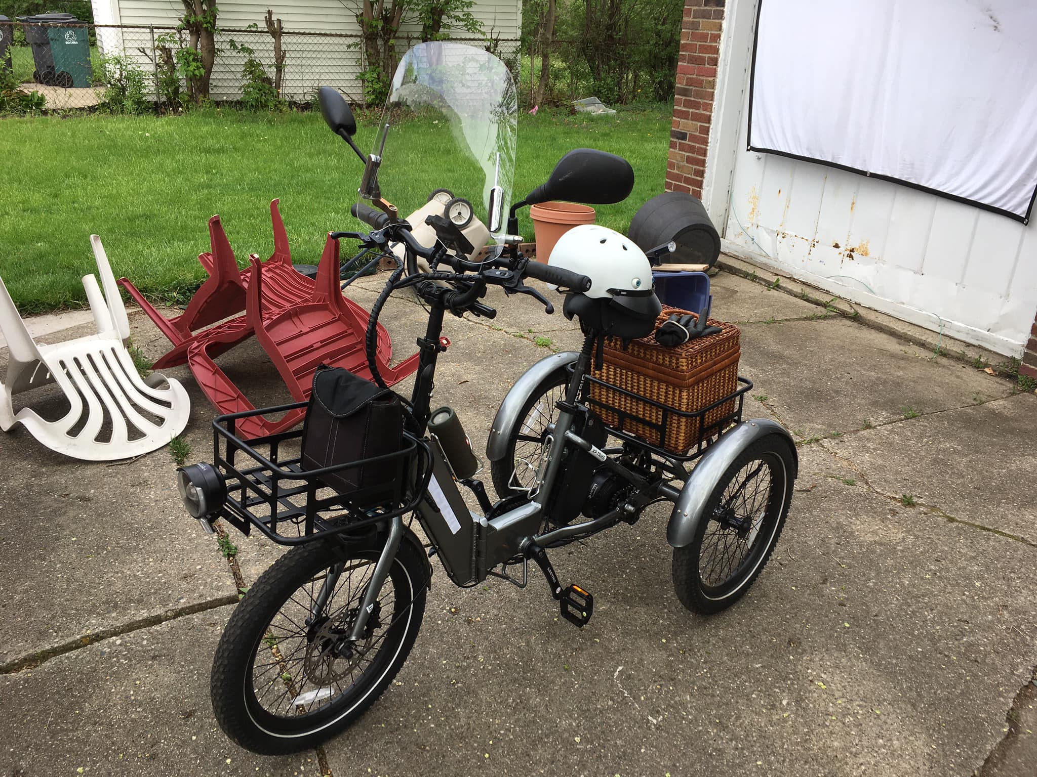 3 wheel bicycle accessories Tricycle Cover for Adult Trike Heavy Duty Waterproof Outdoor Bike Cover and practicality Adult Tricycles (3 Wheel Trikes)