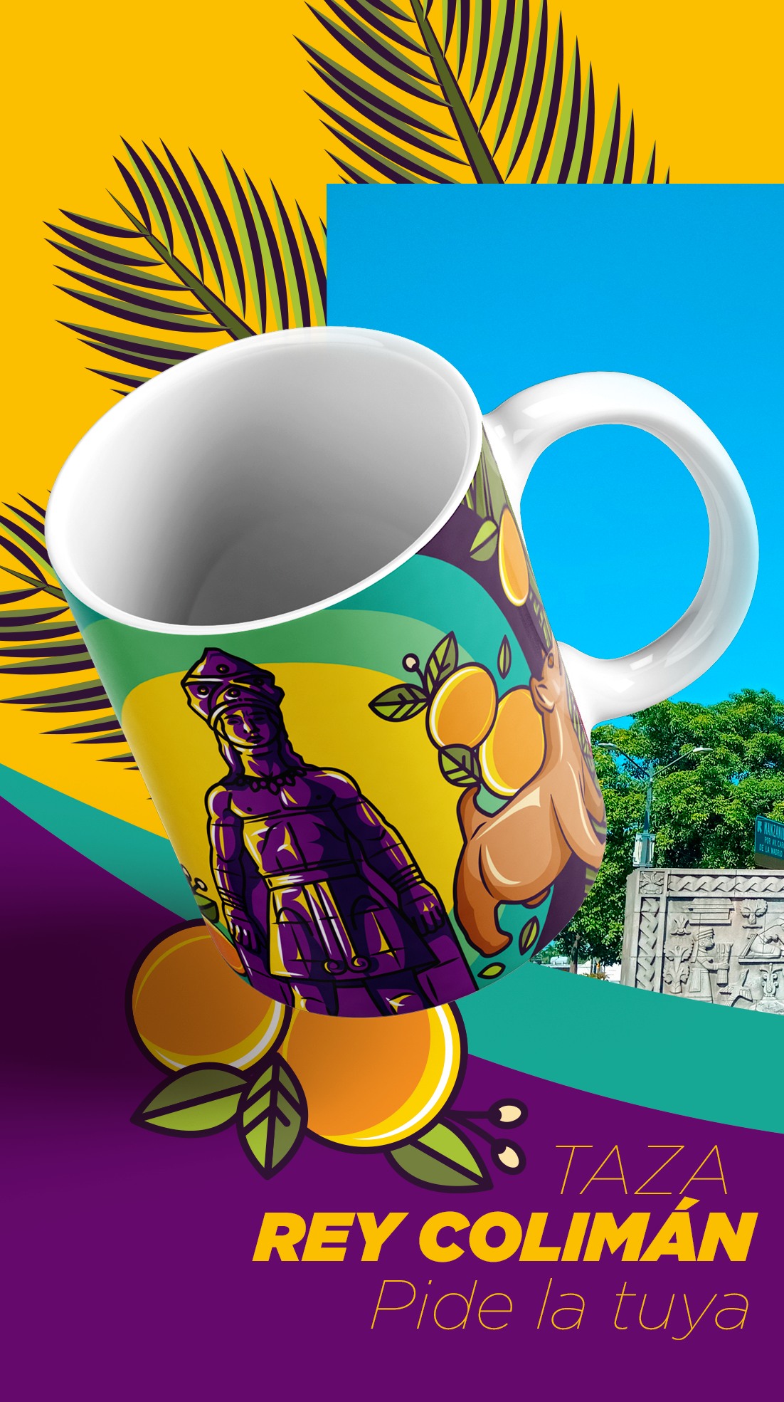 El Rey Colimán - Taza REY COLIMÁN 🍊💪🐾 Ilustración original...