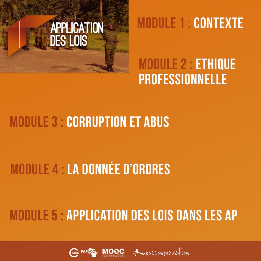 IUCN - 🇫🇷 #MOOC APPLICATION DES LOIS⁠ La formation en ligne est ...