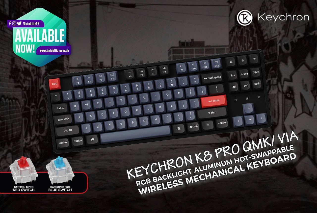 DataBlitz - THE NEW ERA. Keychron K8 Pro QMK/ VIA RGB... | Facebook
