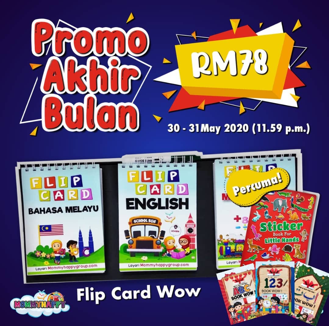 Kedai Cik Yatie Free 3 Buku Aktiviti Dan Bonus Akhir Bulan Mei Buku Sticker Flip Card Wow Ialah Alat Bantu Mengajar Untuk Menarik Minat Anak Belajar Membaca Dan Menulis Dalam Suasana