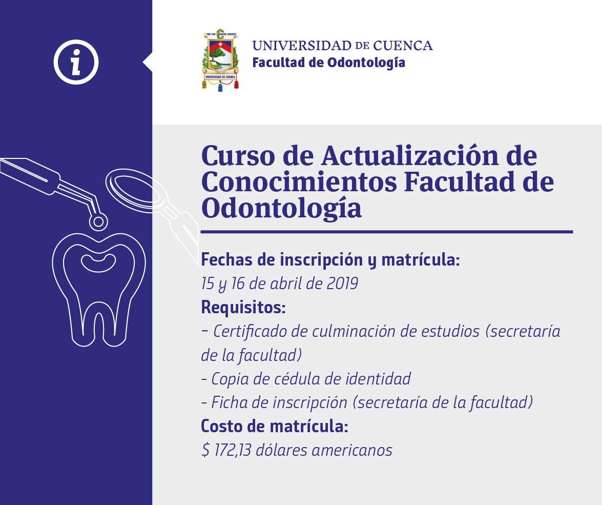 Universidad - #CursosUCuenca El Consejo de la Facultad de Odontología ...