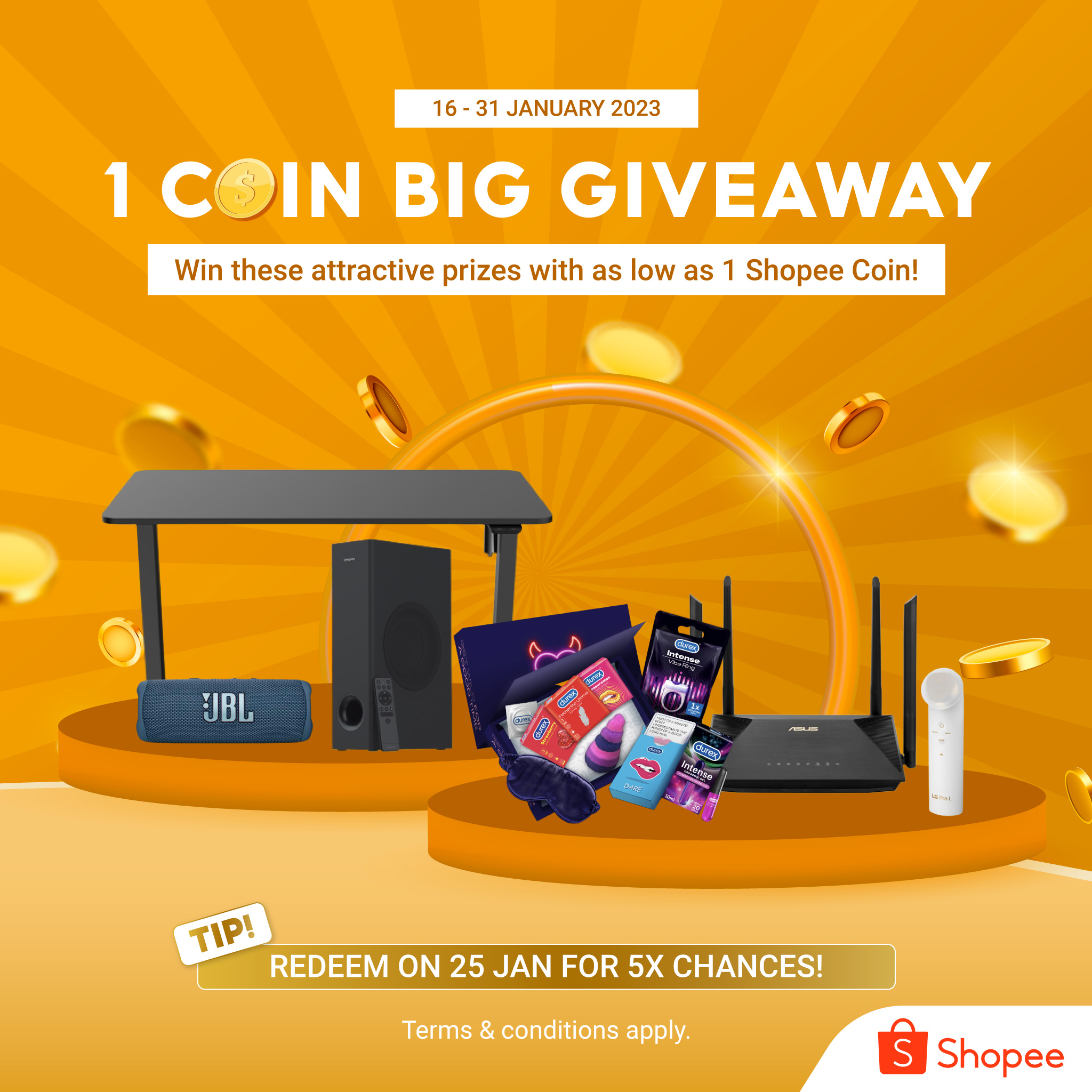 Shopee - Be one of the few lucky winners to win attractive... | Facebook