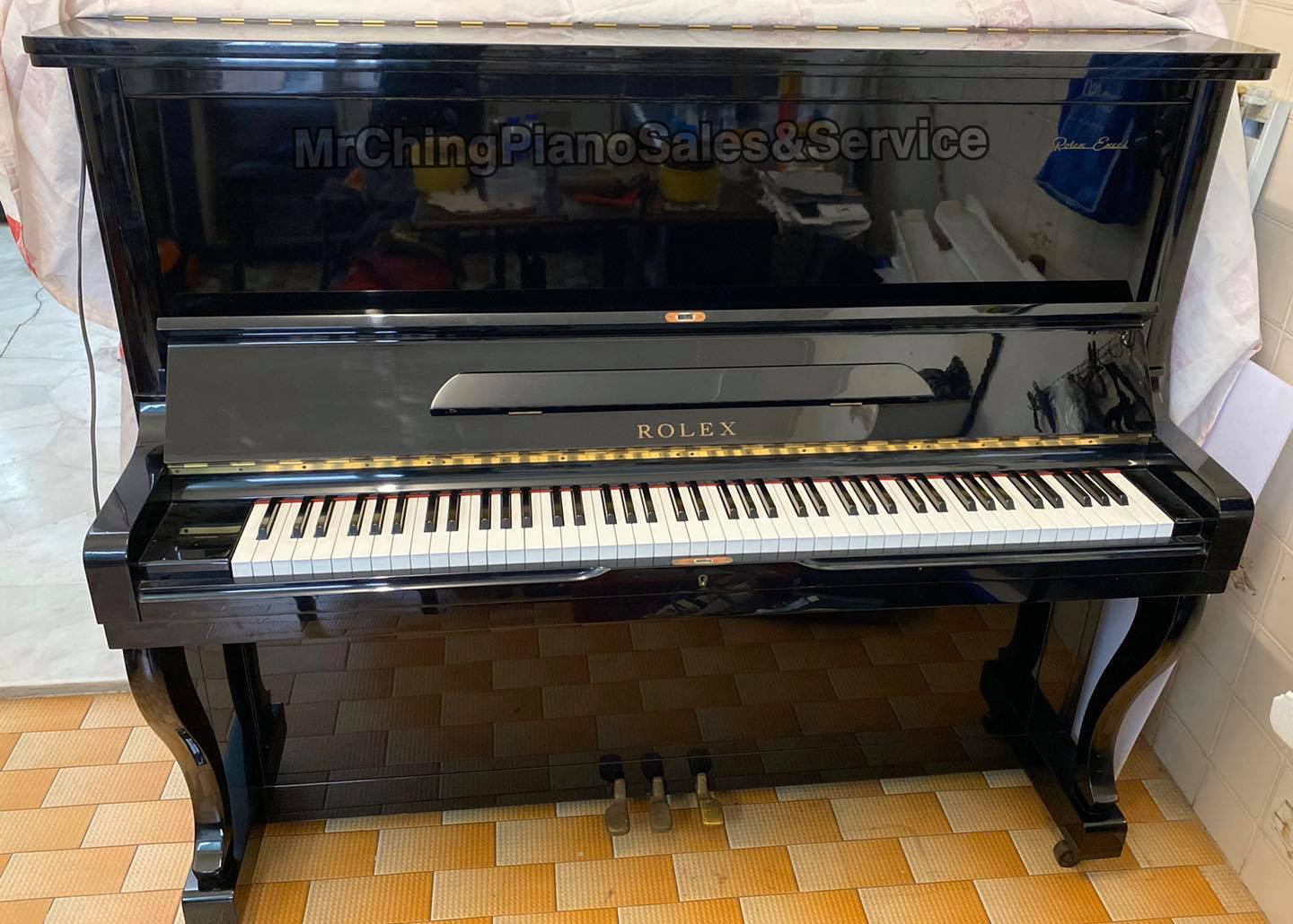 【Iyo】ROLEX　KR33RM 総アグラフピアノ、黒檀 🇯🇵Rolex KR-33 🎹upright piano 🚚In da showhouse ❌Not rolex