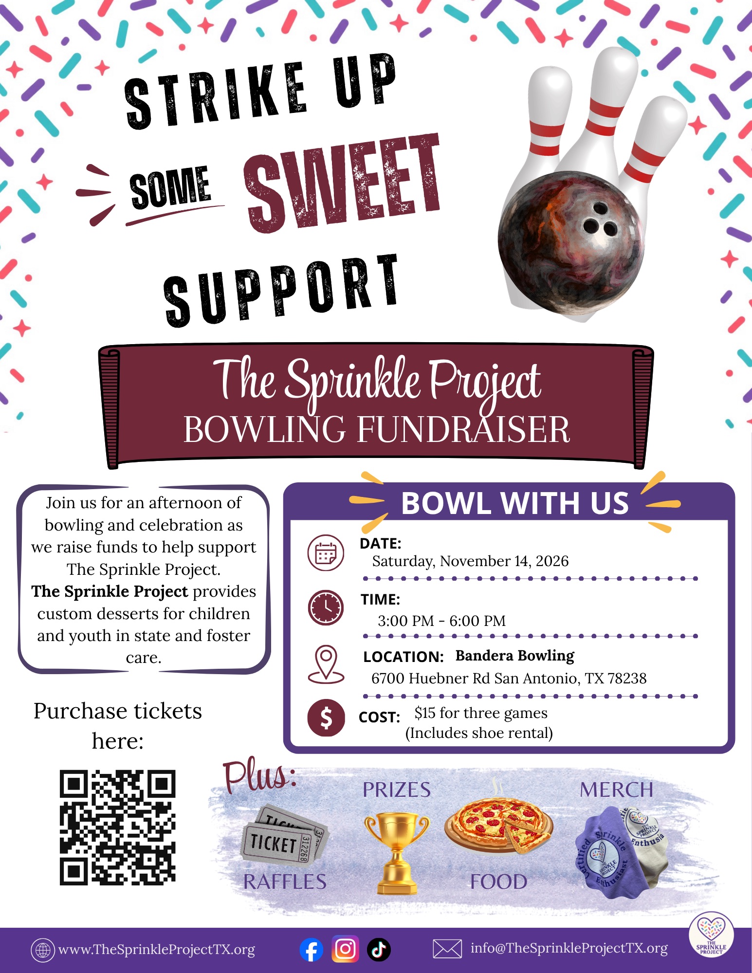 The Sprinkle Project Bowling Fundraiser