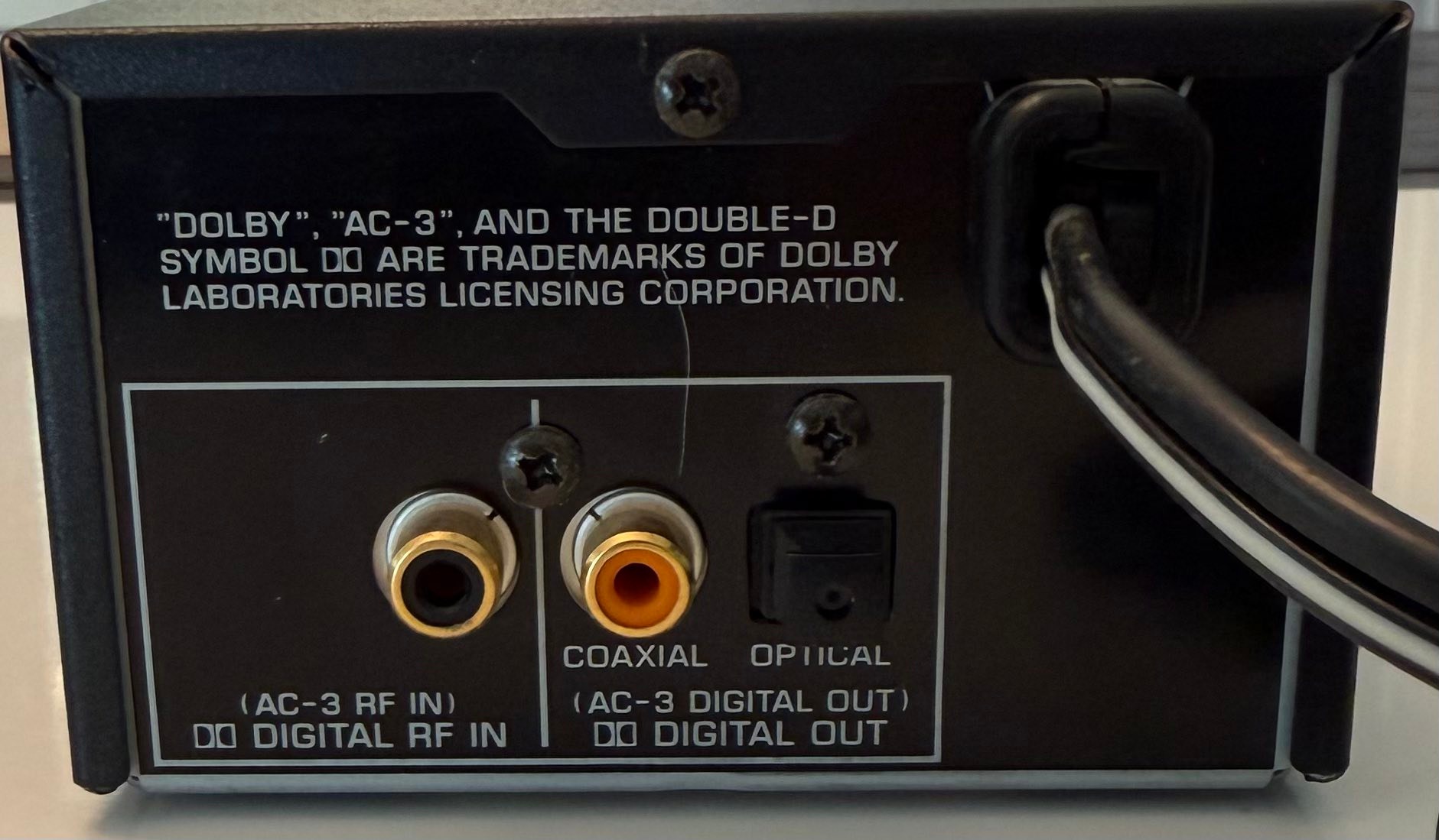 Pioneer RFD-1 RF Demodulator laserdisc AC3RF Dolby Digital