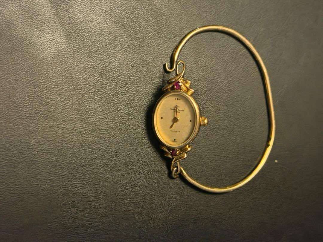 Montre Ancienne Cristian Bernard - Cadran Doré à Chiffres Romains - Mouvement Quartz - Occasion