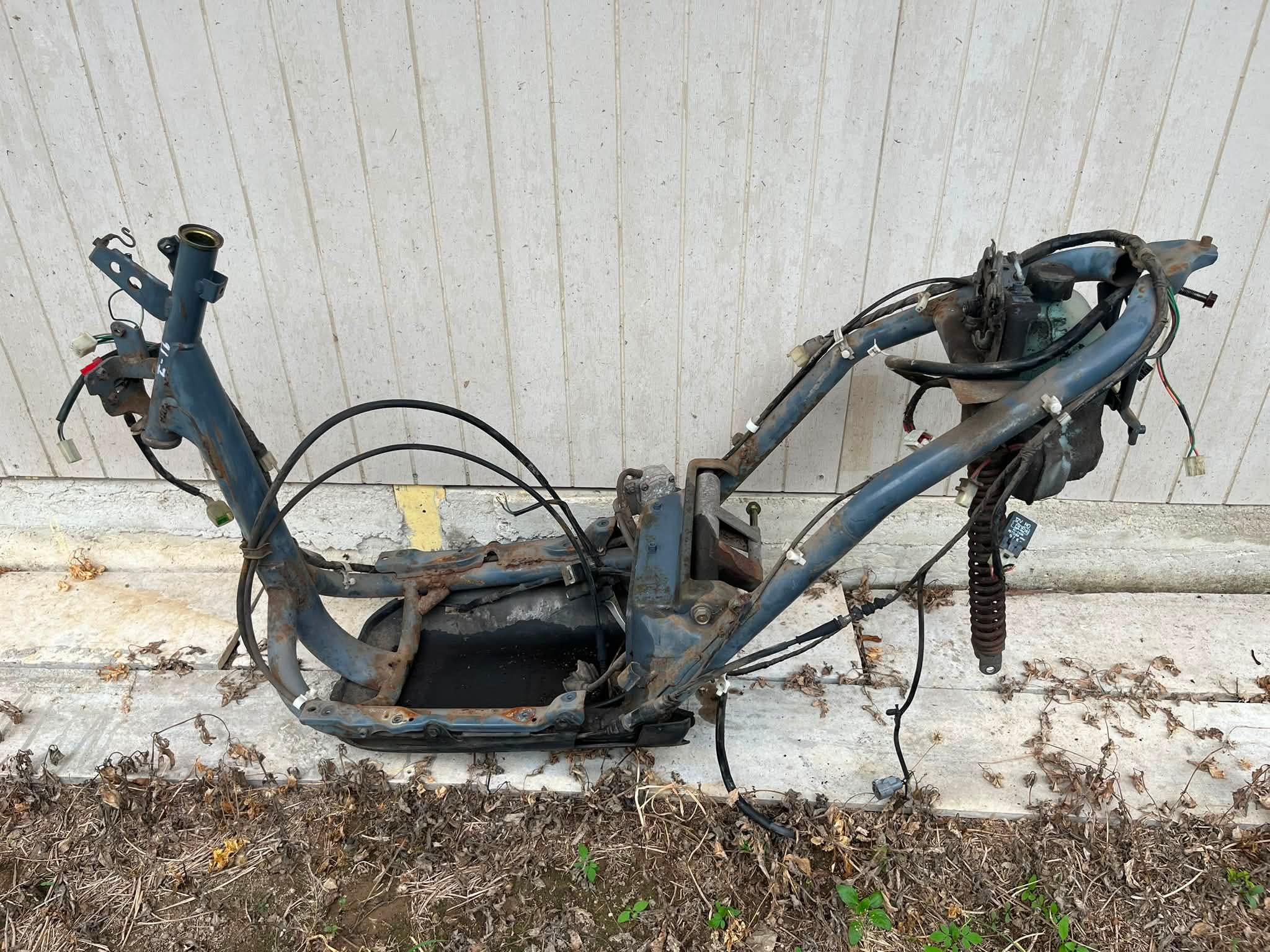 Honda ZX35 motorcycle frame wiring and components for sale