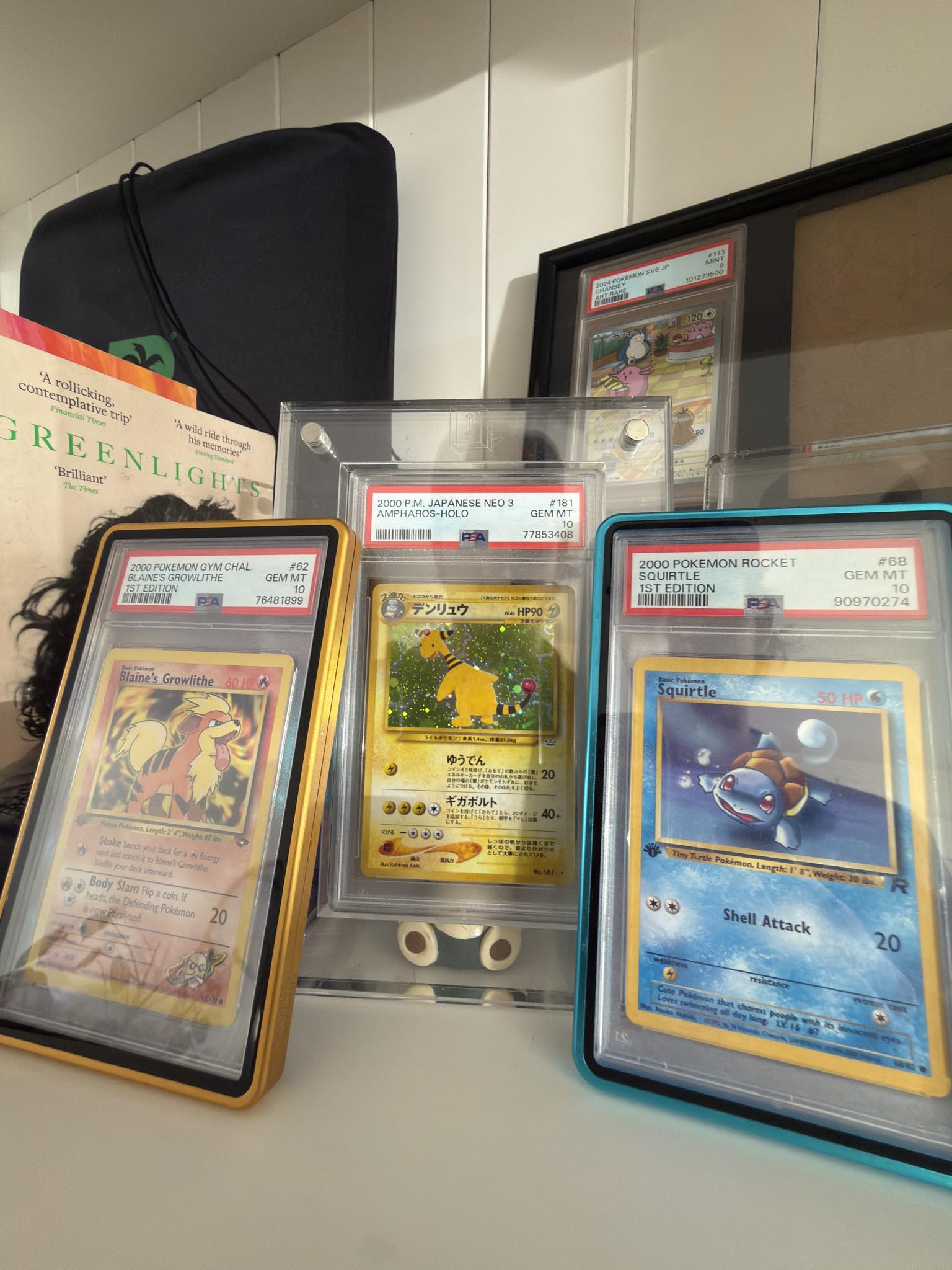 pokemon card wall display FramePro PSA Graded Frame, Mount Baseball Trading Card Display Case ONLY fit for PSA Slabs, Display for Basketball Football Hockey MTG Yugioh Cards 10 PSA : Sports with transparent slots  Modular Collectible Card Display