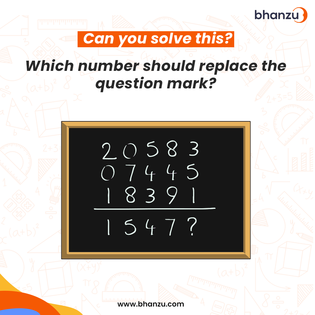 Bhanzu - #mathriddle Can you solve this🤔 Which number... | Facebook