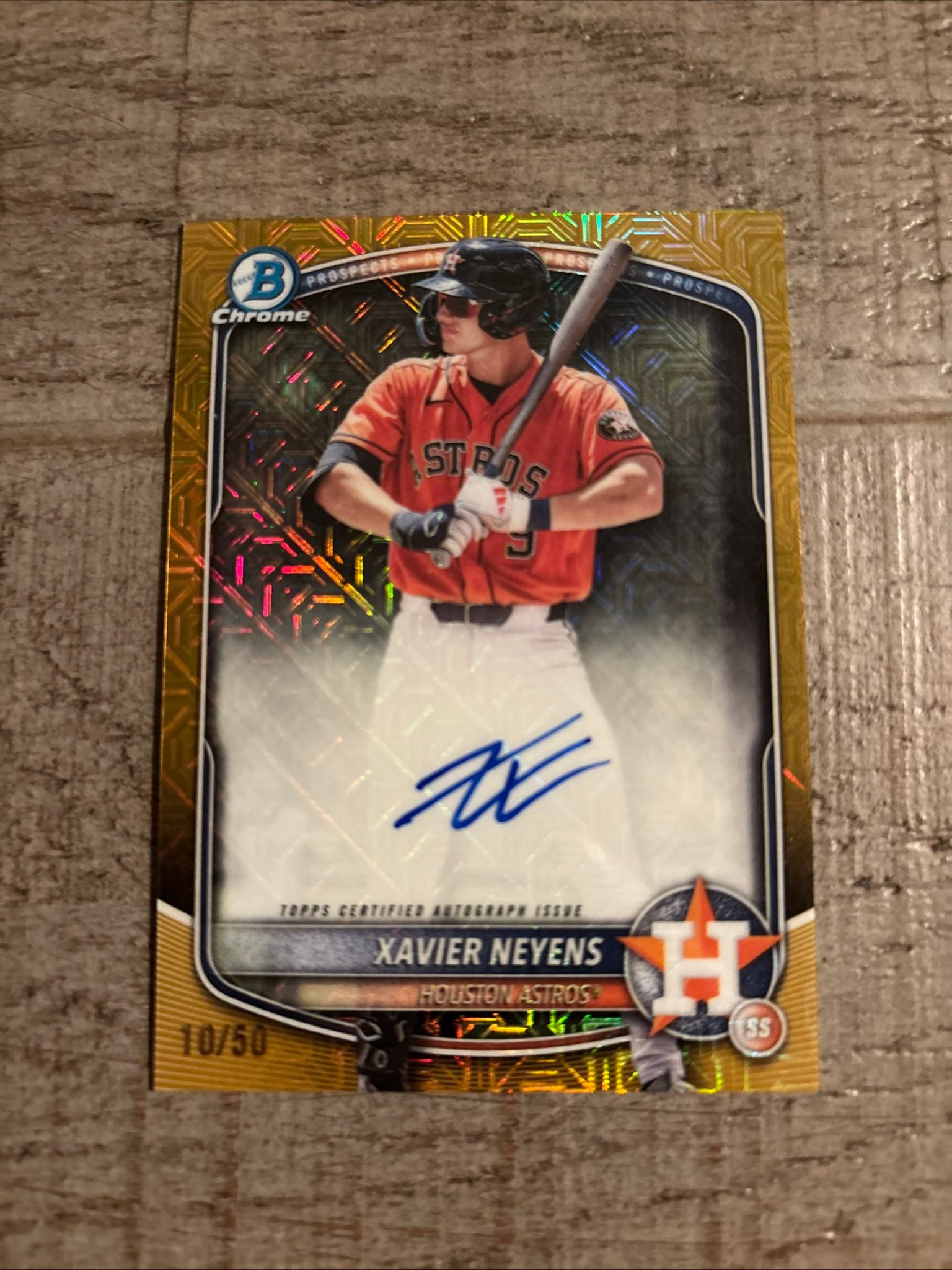 FS/NFT Freshly pulled 1st round pick Xavier Neyens Bowman Draft 