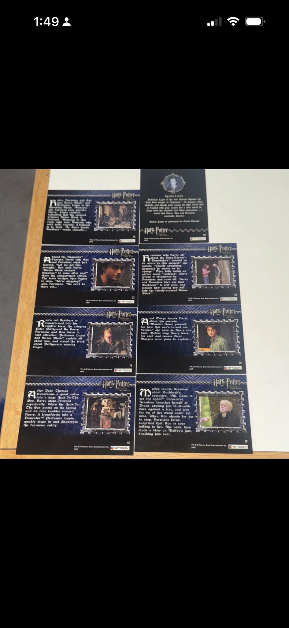 Harry Potter Prisoner of Azkaban ArtBox Trading Cards 23 Sealed