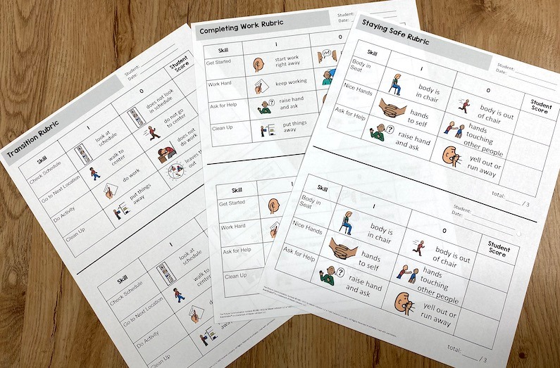 I like adding visuals to rubrics so... - The Autism Helper | Facebook