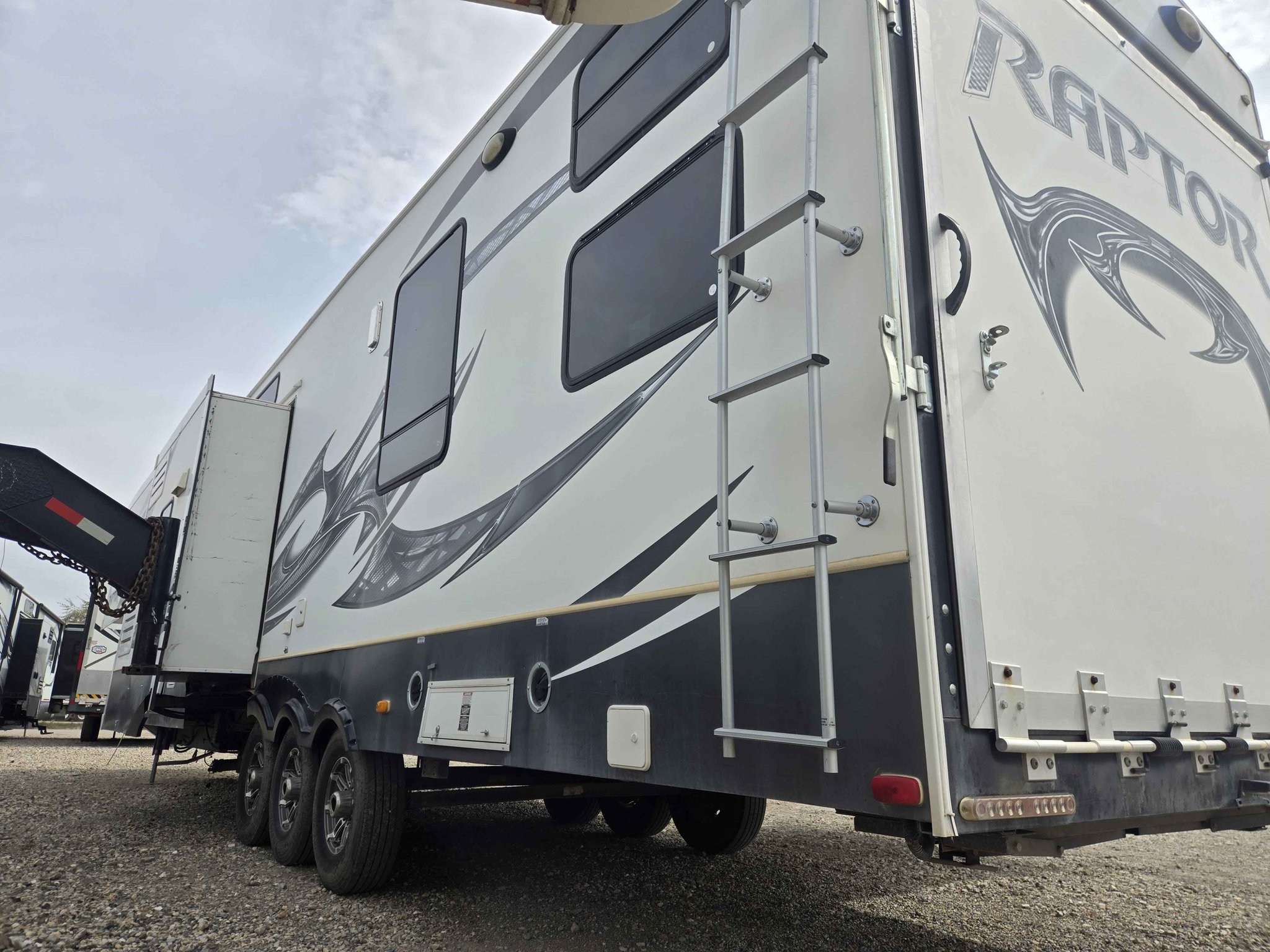 2013 Keystone Raptor 384 14 Foot Garage Toy Hauler