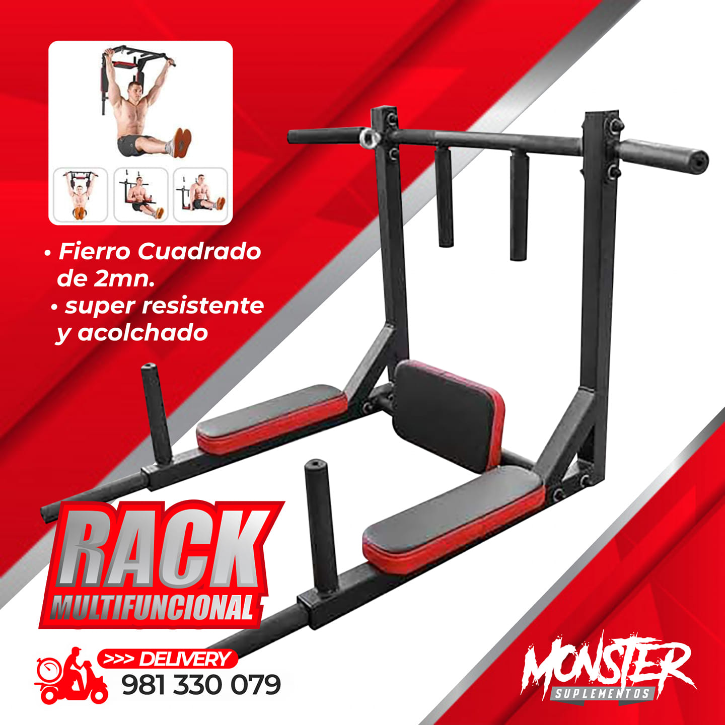 #RACK_MULTIFUNCIONAL BARRA PARA... - Monster Suplementos | Facebook