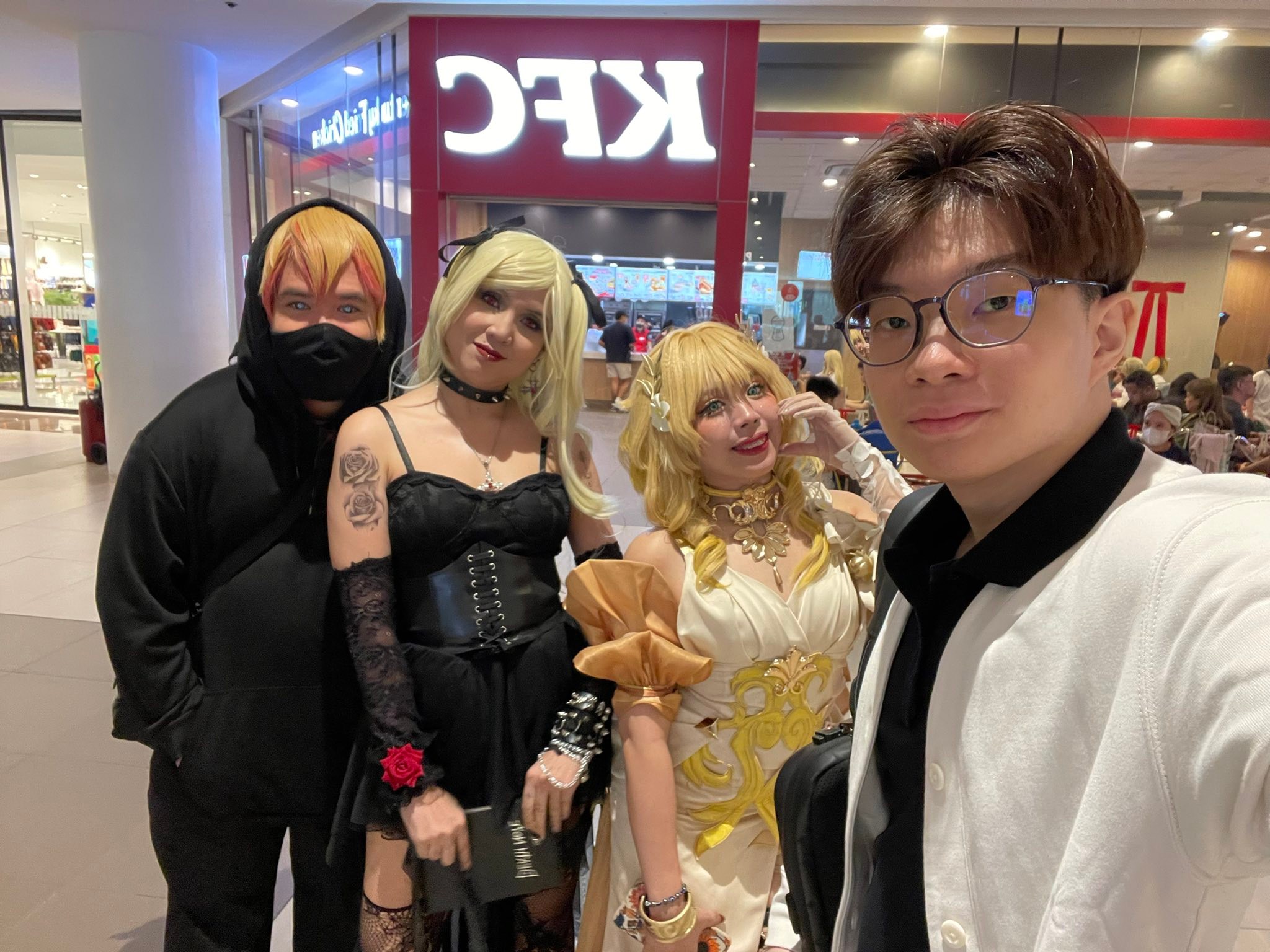 Cosplay pictures and social media handles shared