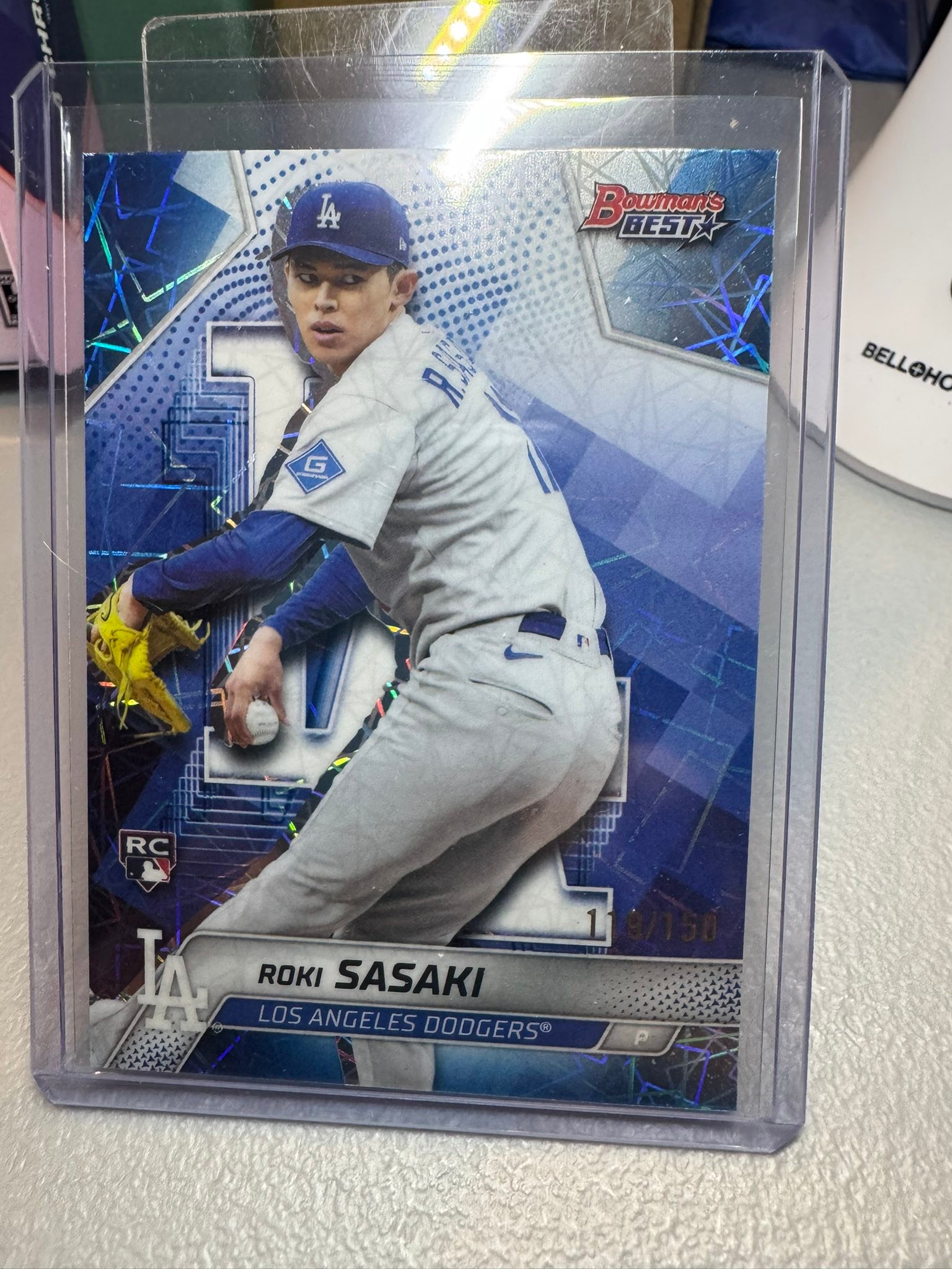Ohtani pixel card in Bowman Best baseball hobby