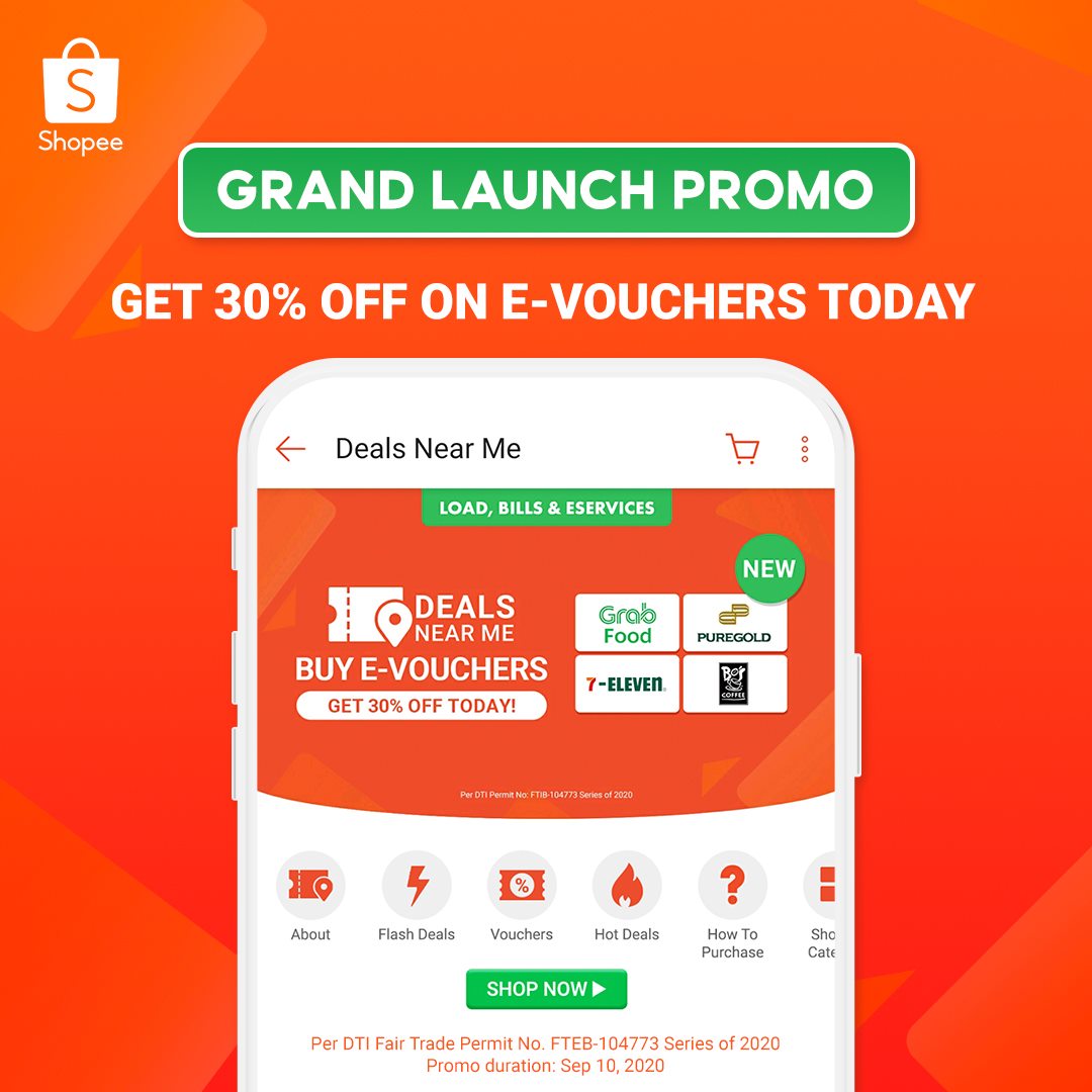 Shopee New Feature Alert Buy E Vouchers Near You Facebook