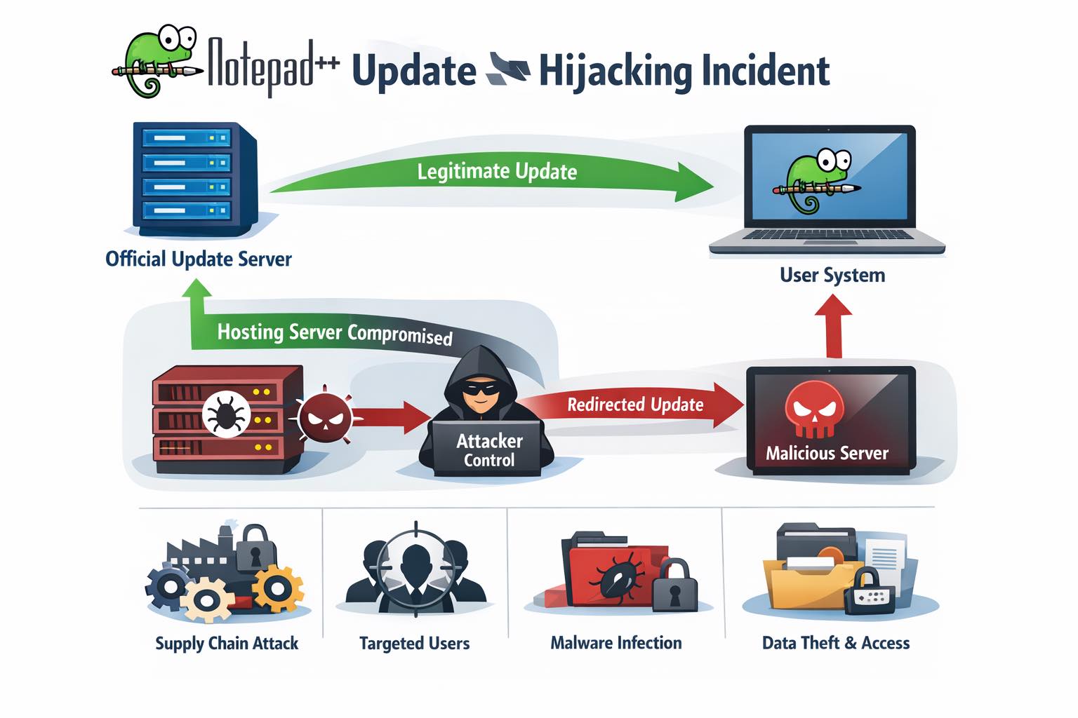 Phuong - 🚨 Cảnh báo an ninh: Notepad++ từng bị hijack cơ chế update ...