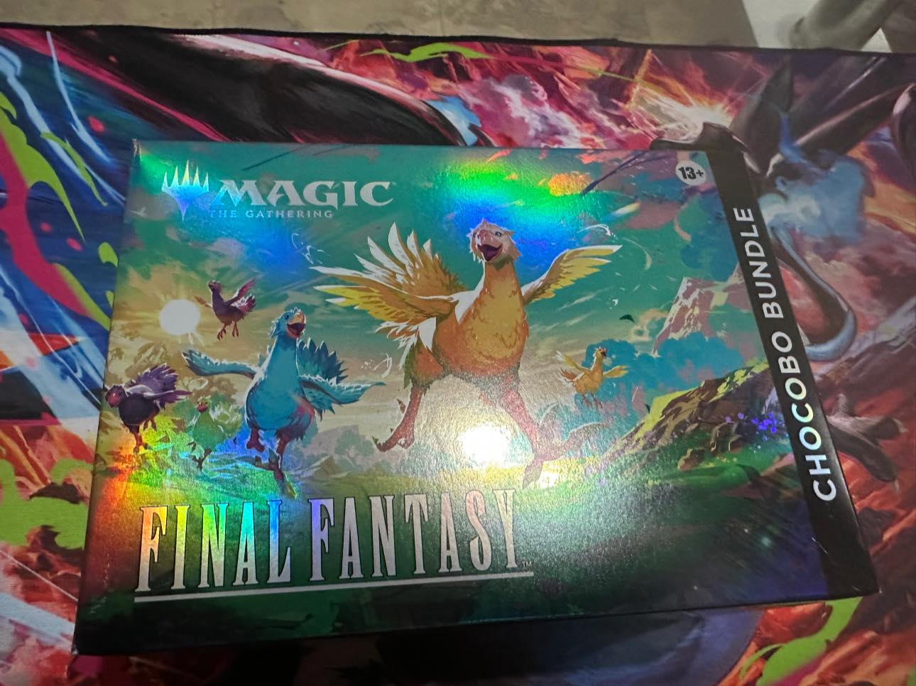 Chocobo Bundle Box contents with Tifa Lockhart card