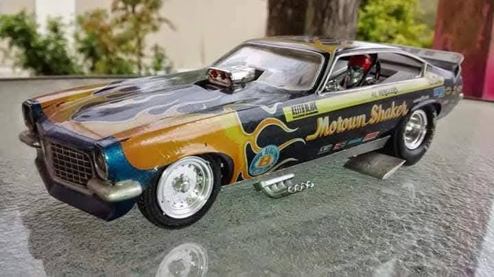 Restoring MPC Motown Shaker Vega funny car model