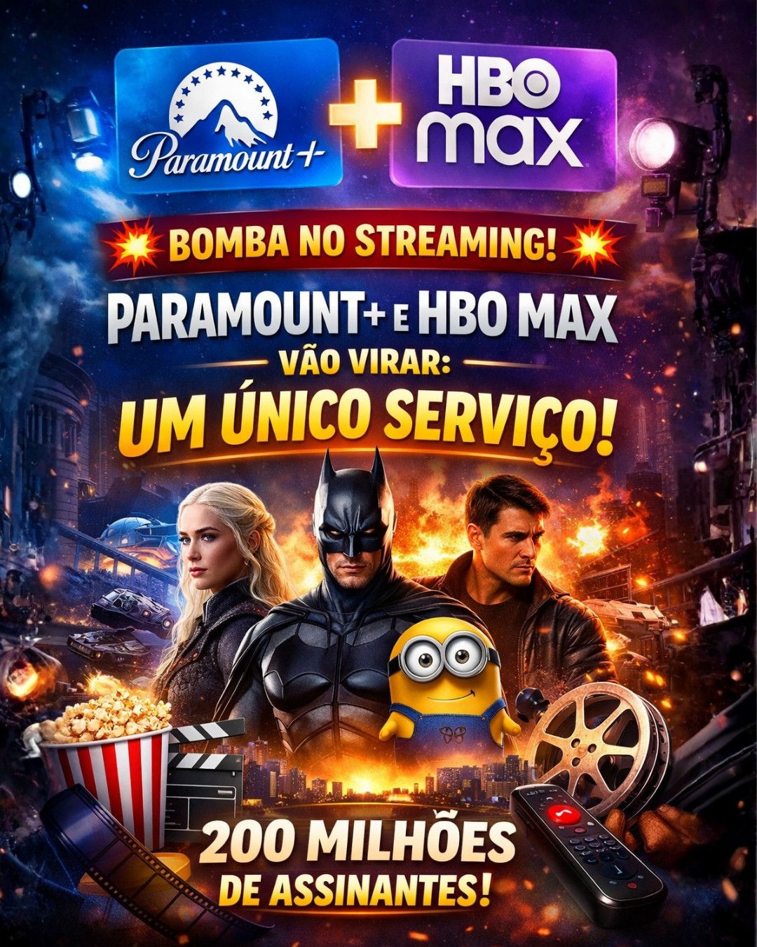 Aubim - 🚨 BOMBA NO STREAMING: Paramount+ e HBO Max vão virar UM ÚNICO ...