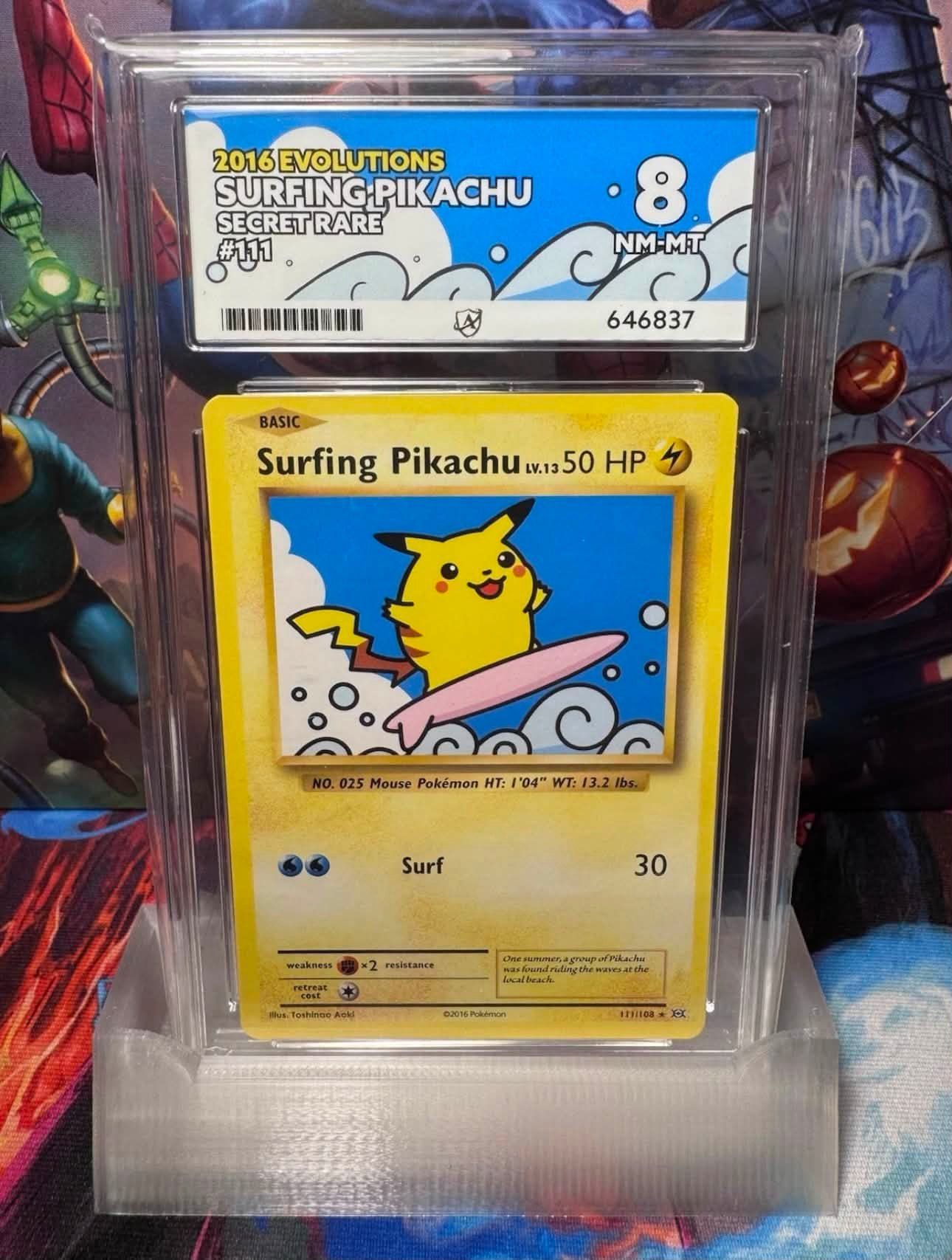 how rare is the surfing pikachu card VMax - 009/025 Full Art Ultra Wait!? Surfing Pikachu VMAX is