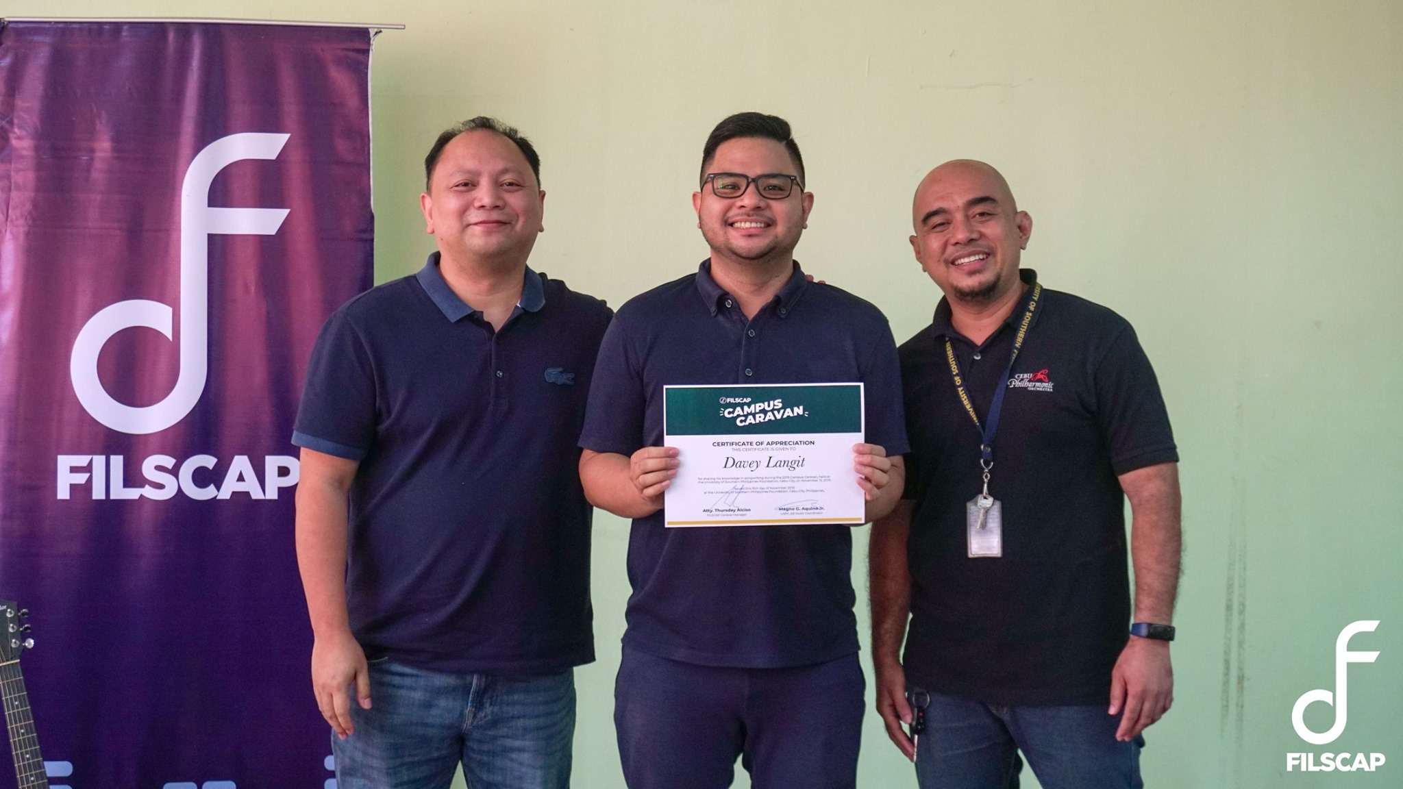 FILSCAP - Awarding of certificate of appreciation given to our guest ...
