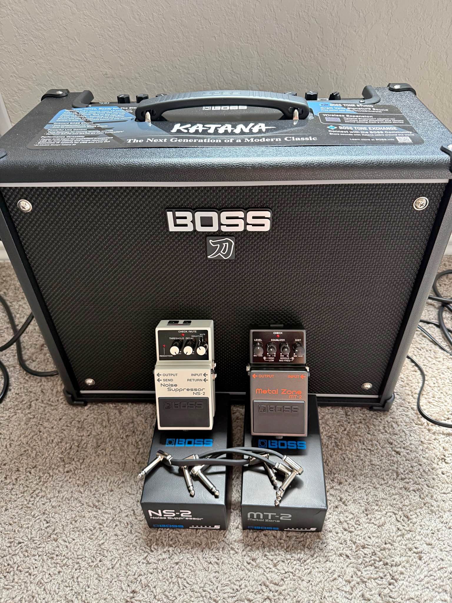 BOSS Katana MKII Gen 3 50W + MT-2 & NS-2 Pedals - Guitar Amplifiers ...