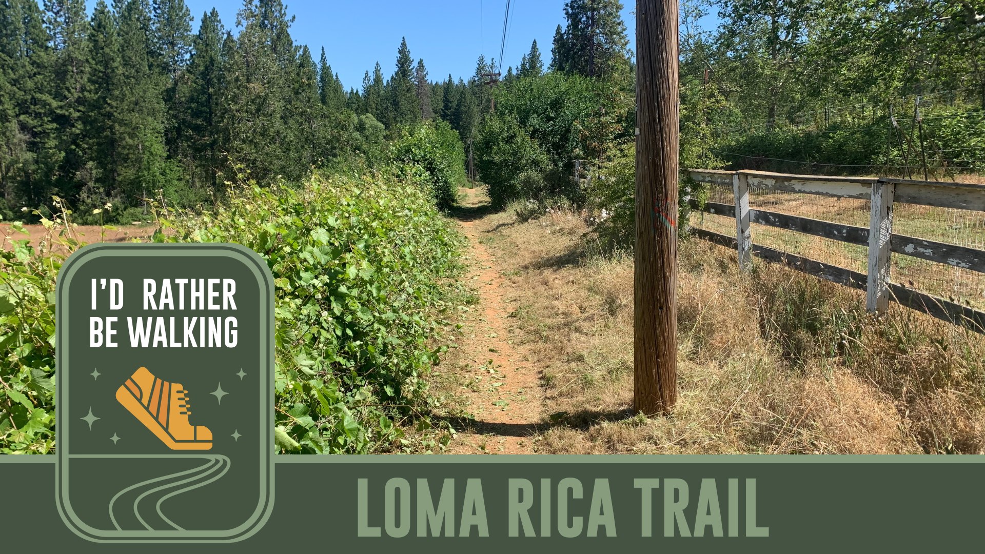 I'd Rather Be Walking: Loma Rica Trail