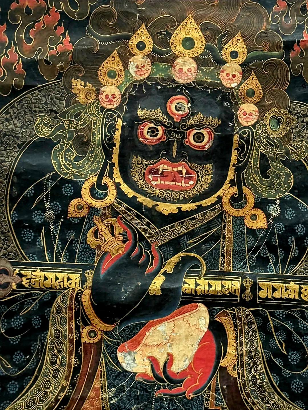 十九世紀『#寶帳護法』唐卡• 薩迦寺藏北京故宮博物院《薩迦文化與藝術