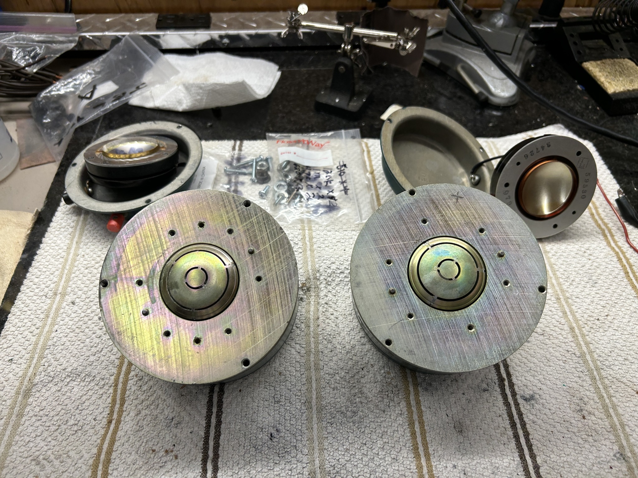 2 pièces diaphragme de remplacement pour Altec 288, 291, 299, 16 ohms US NJ livr