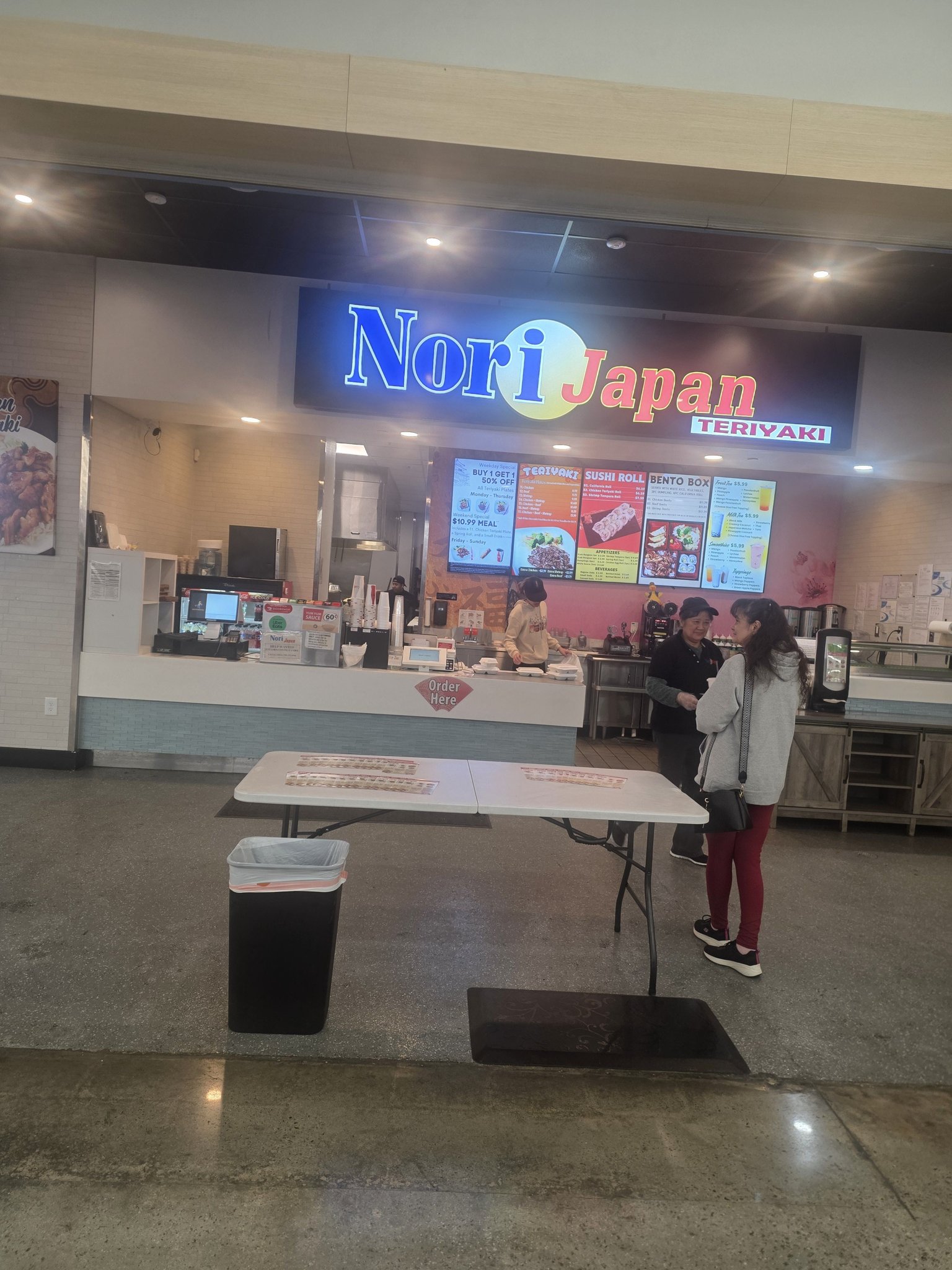 Nori Japan restaurant inside Walmart on Victory Drive in Columbus