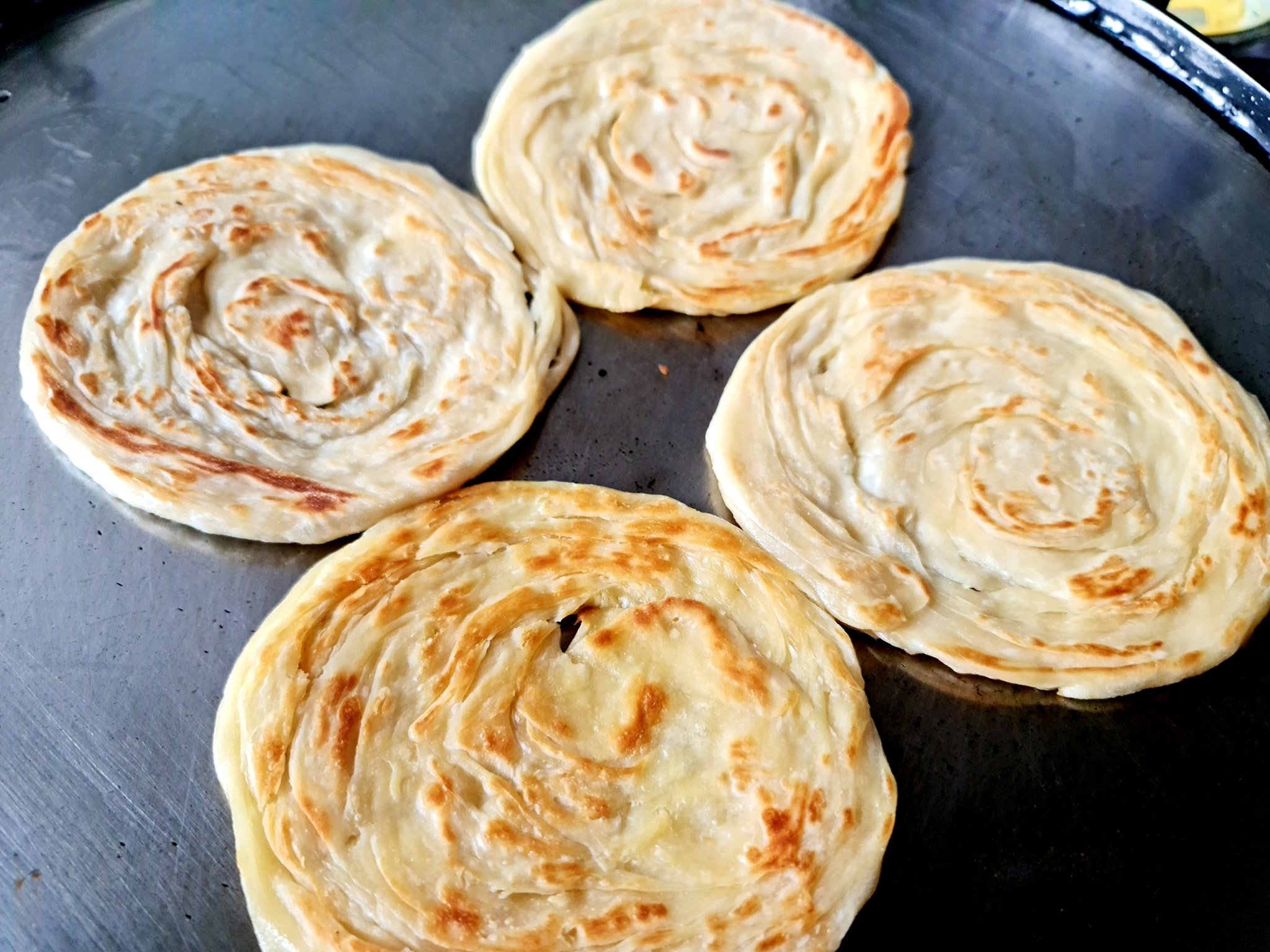 โรตีพัฟ Roti Puff Made in the kitchen | Wat Chan