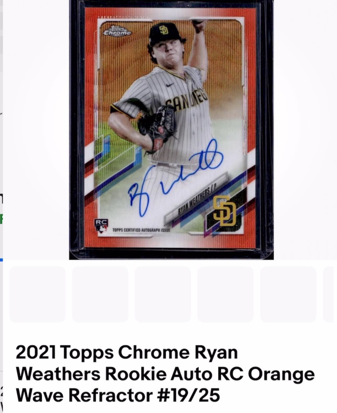 Yankees land Ryan Weathers, a 2021 Topps Chrome rookie