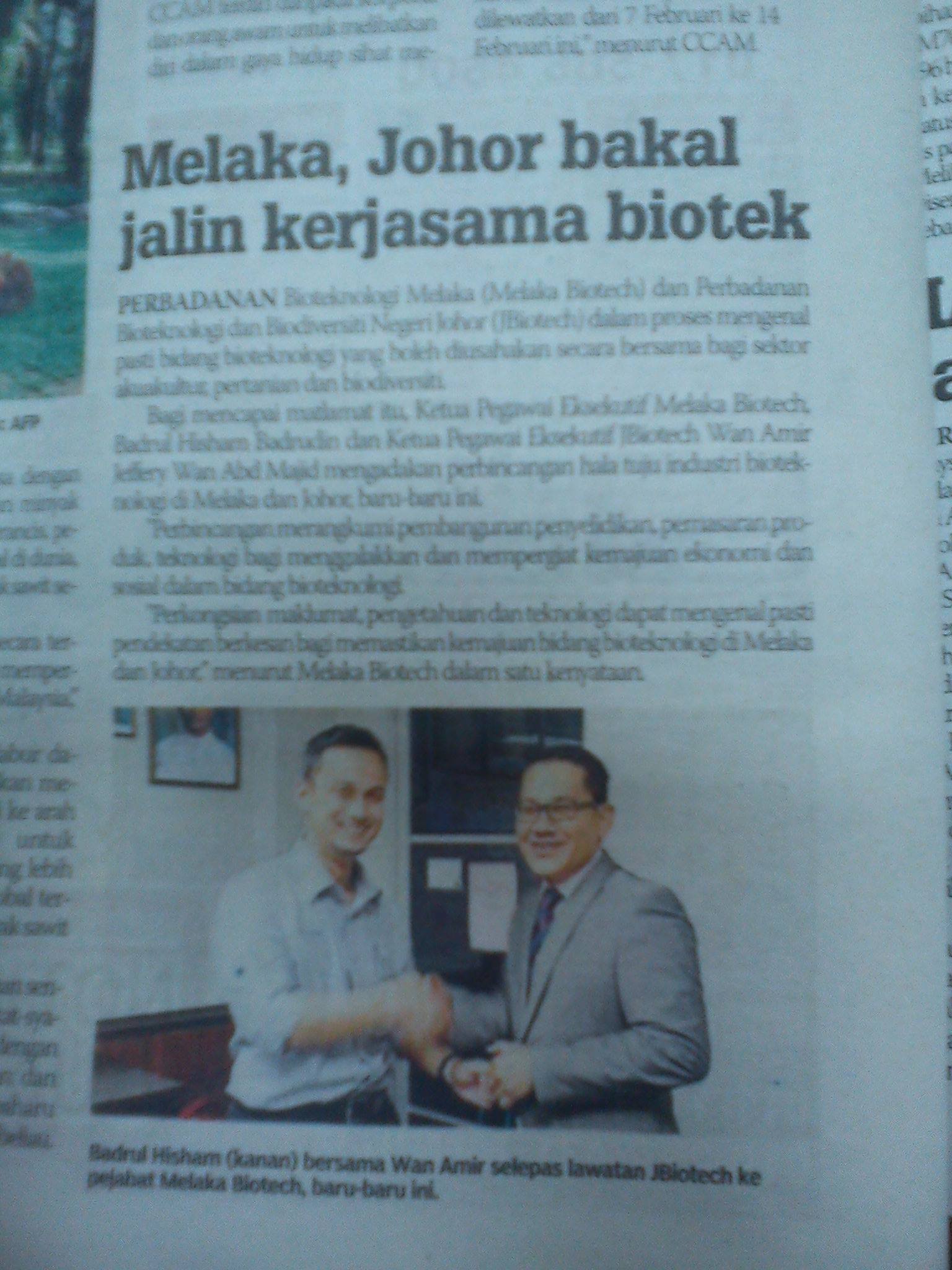 Perbadanan Bioteknologi Melaka Biotechnology Corporation Facebook