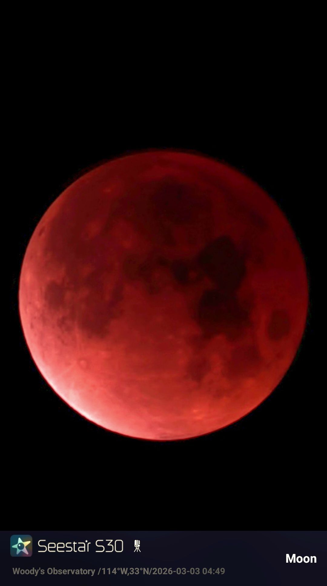 The 2026 Buck Moon as it appeared over Southern Arizona last night
