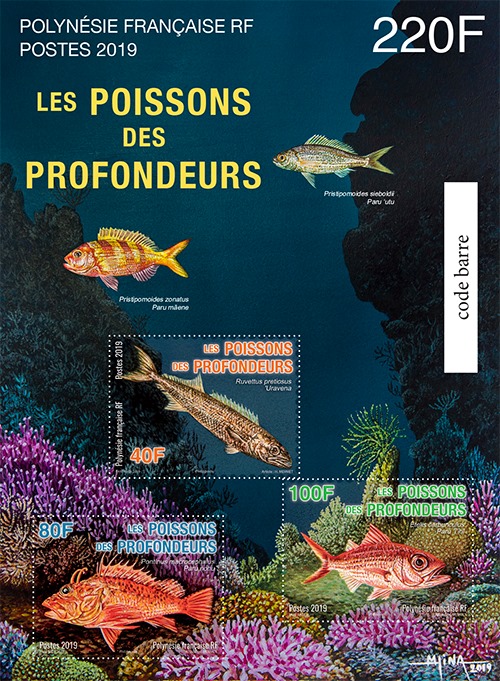 Prophila – Timbres Polynésie Française 1981 Poissons – 322-324 MNH – Lot Complet – Collectionneur