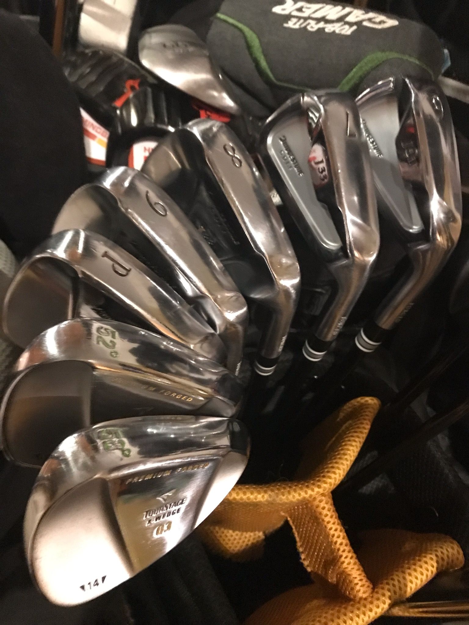 Using high lofted combo irons for short range shots