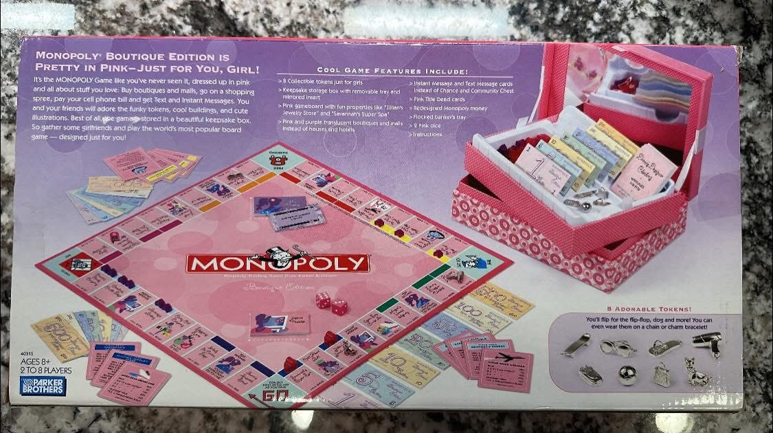 Rare 2007 pink boutique edition Monopoly found again