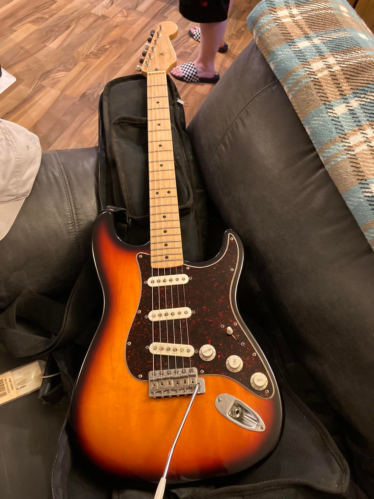 1996 Fender '50 years of Fender' Tex Mex guitar in sunburst