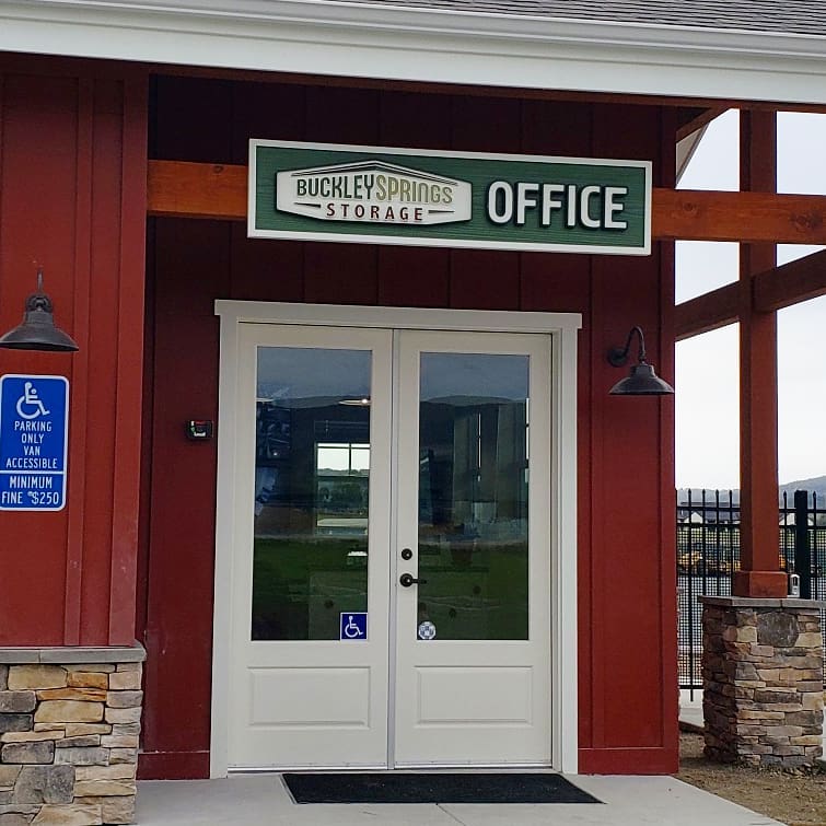 This little office sign just... - Lola Red Design Group, Inc.