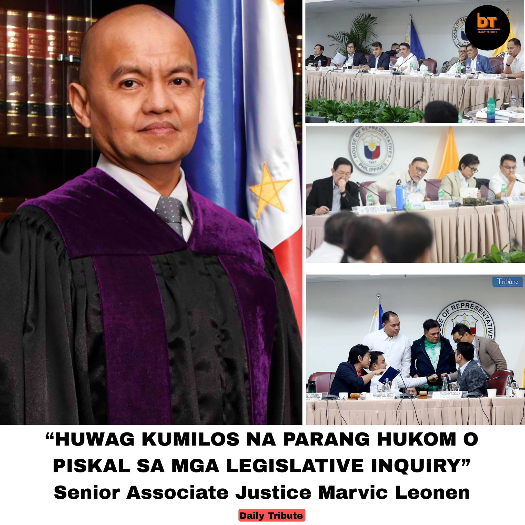 Kumusta - ⚖️ Babala ni SAJ Leonen sa Kongreso: Huwag Maging Hukom o ...