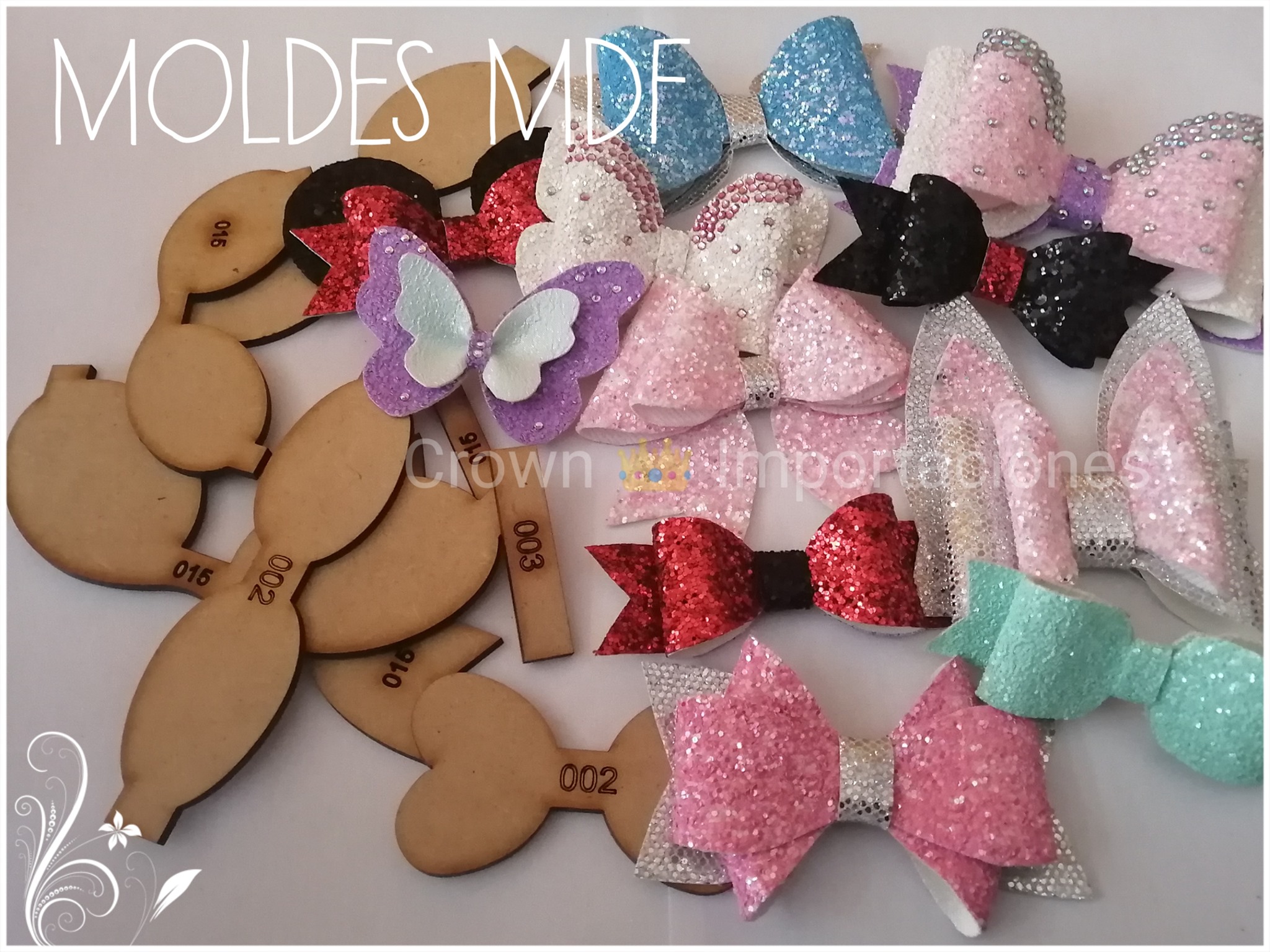 ️Moldes MDF🎀🎀 ️16 modelos - Cianna Materiales para moños