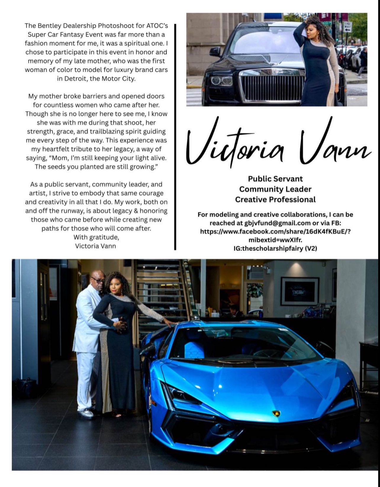 Victoria - Grateful and truly honored to be selected as a featured ...