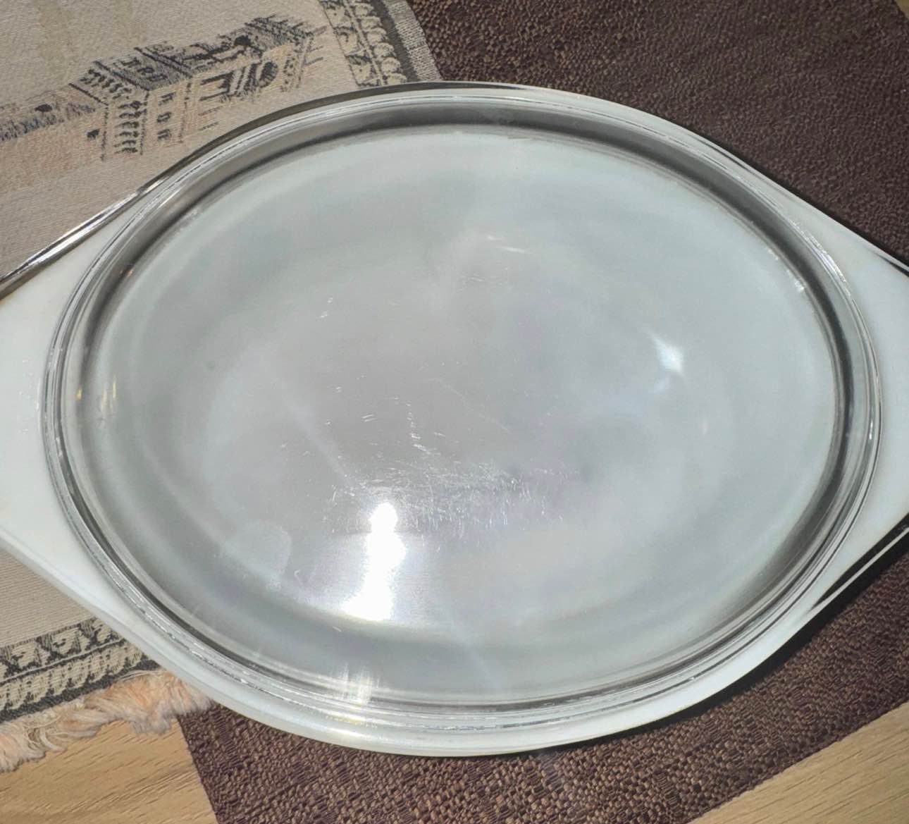 Very Rare 1 1/2 quart Pyrex pale yellow mod kitchen casserole dish ...