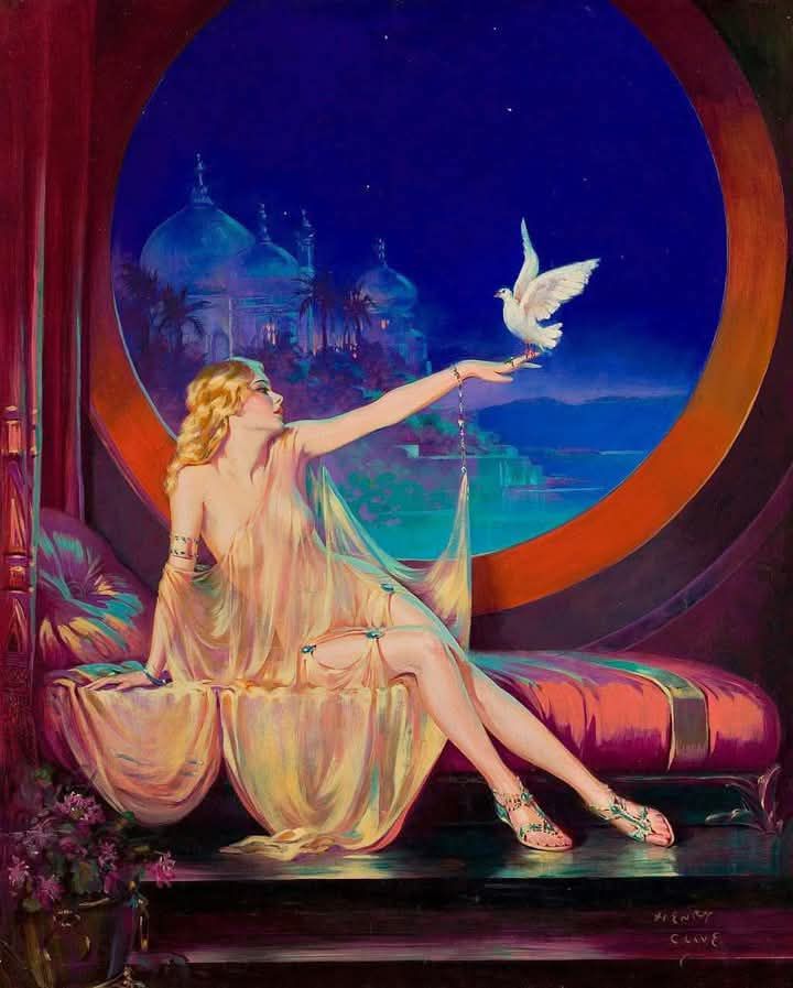 Cleopatra Queen Greeting Card by Henry Clive