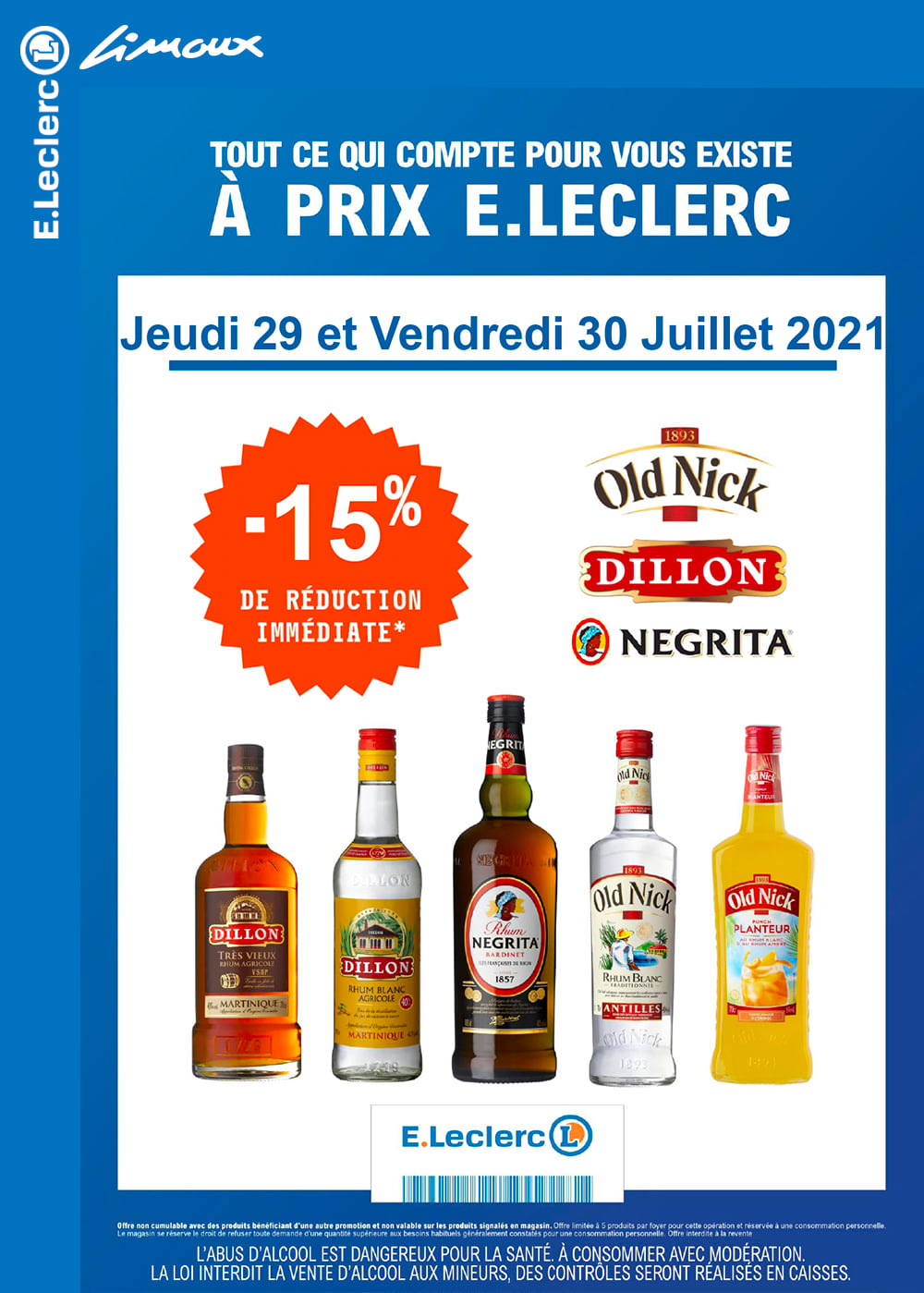 Prix Rhum Old Nick 1 Litre Leclerc