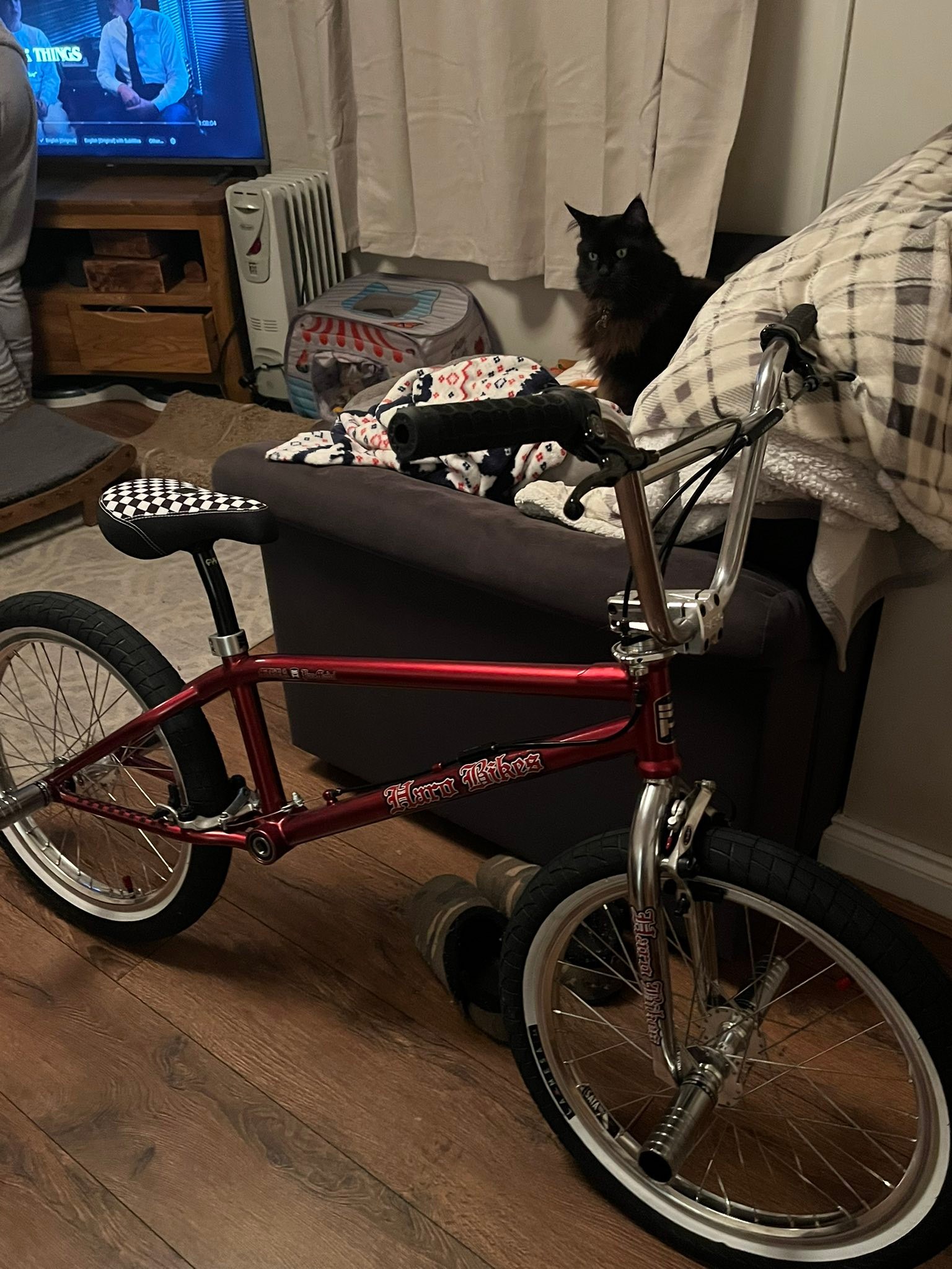 Haro Dave Mirra Pro bike restored in candy red metallic